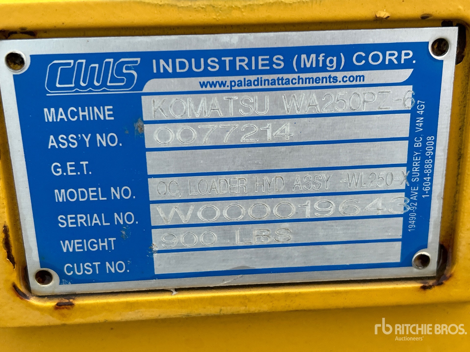 CWS HYDQC-WL250