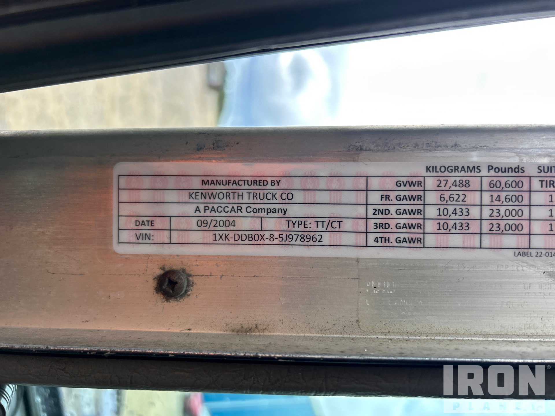 2005 Kenworth T800