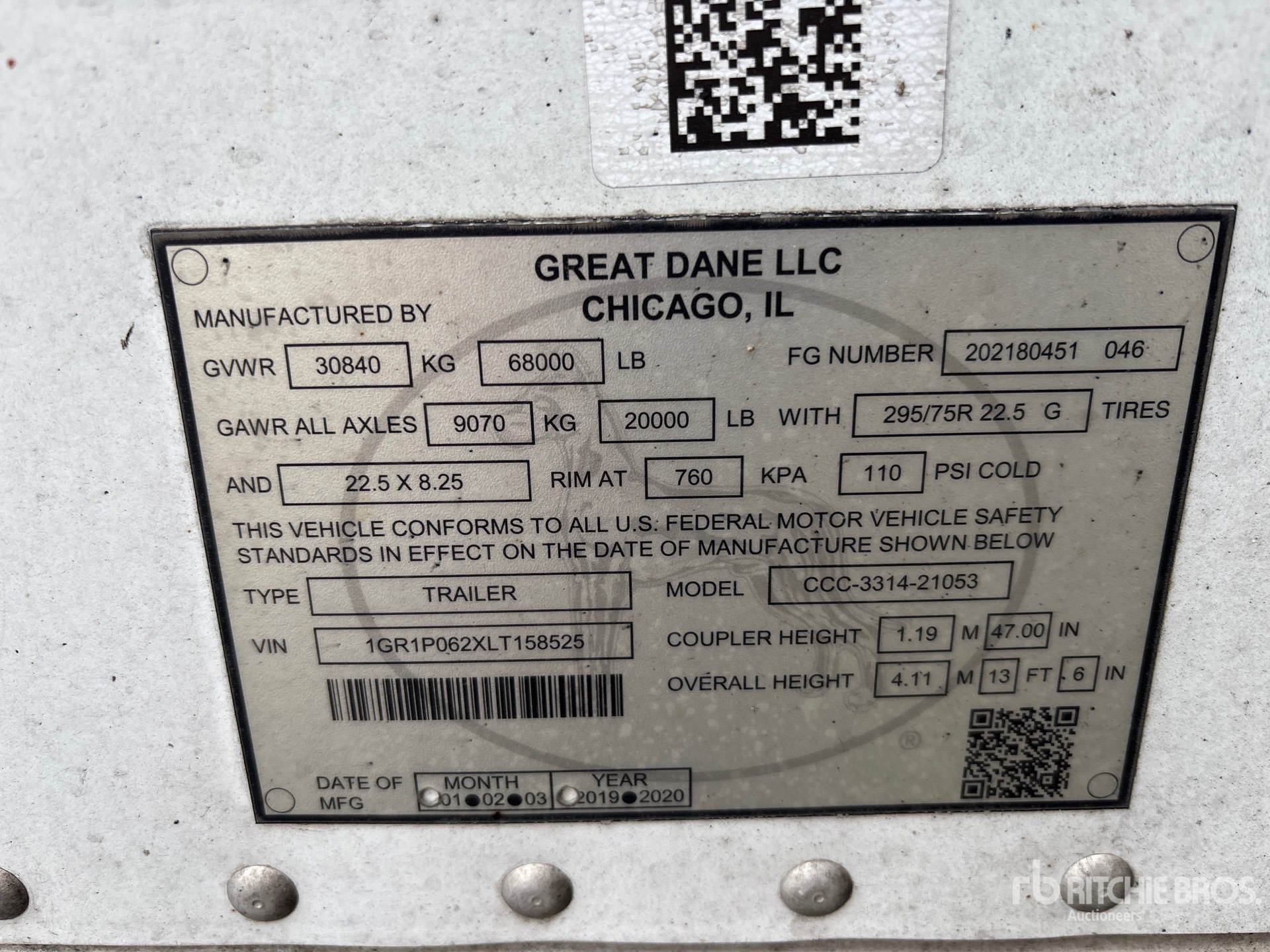 2020 Great Dane CCC-3314-21053