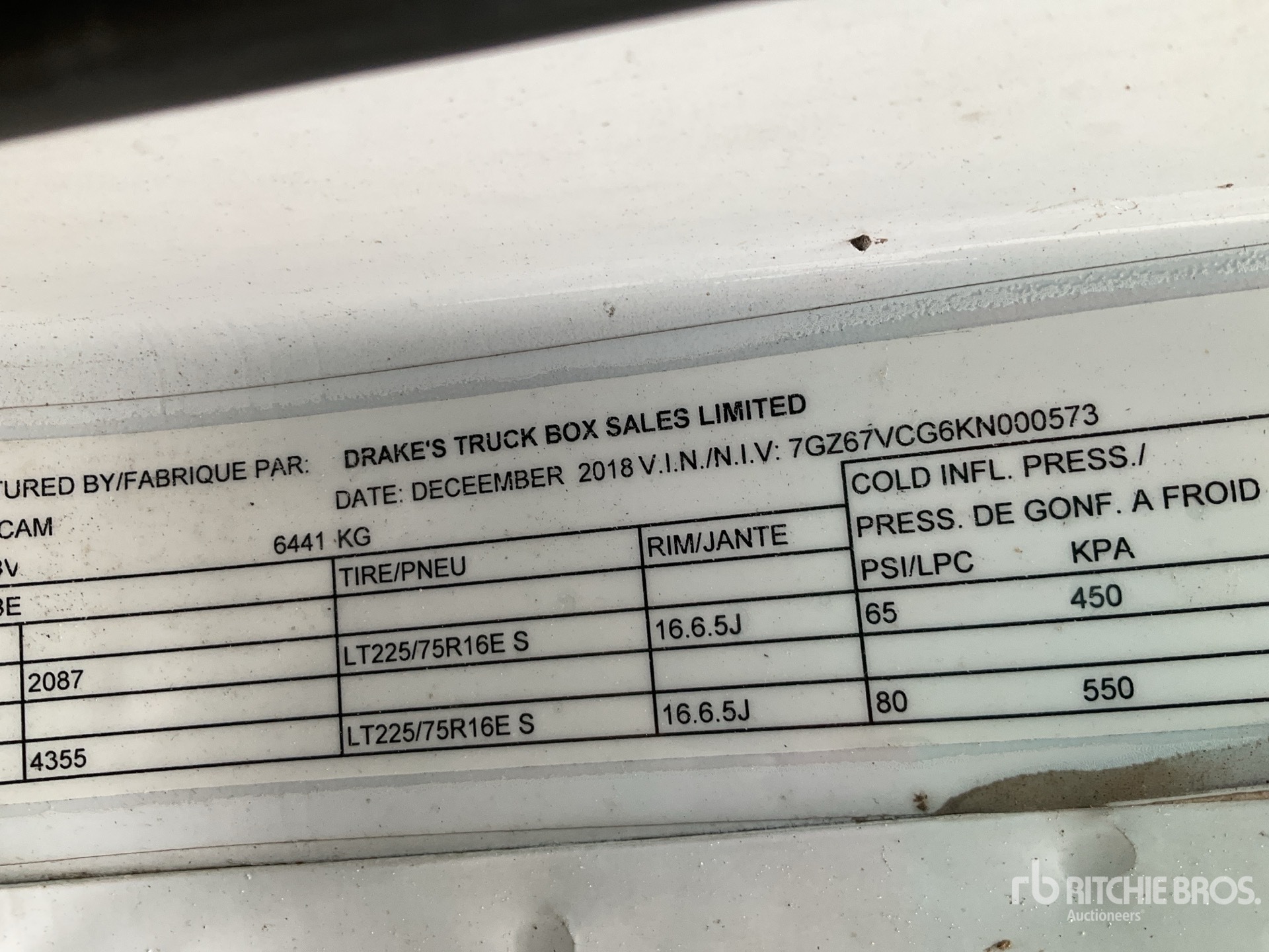 2019 GMC G4500