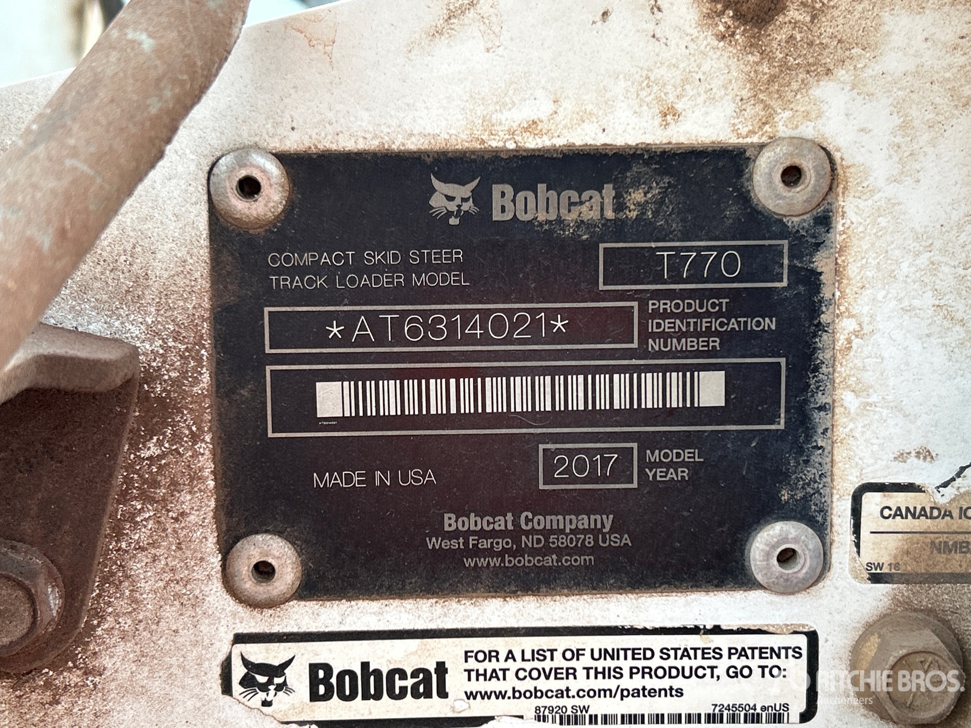 2017 Bobcat T770