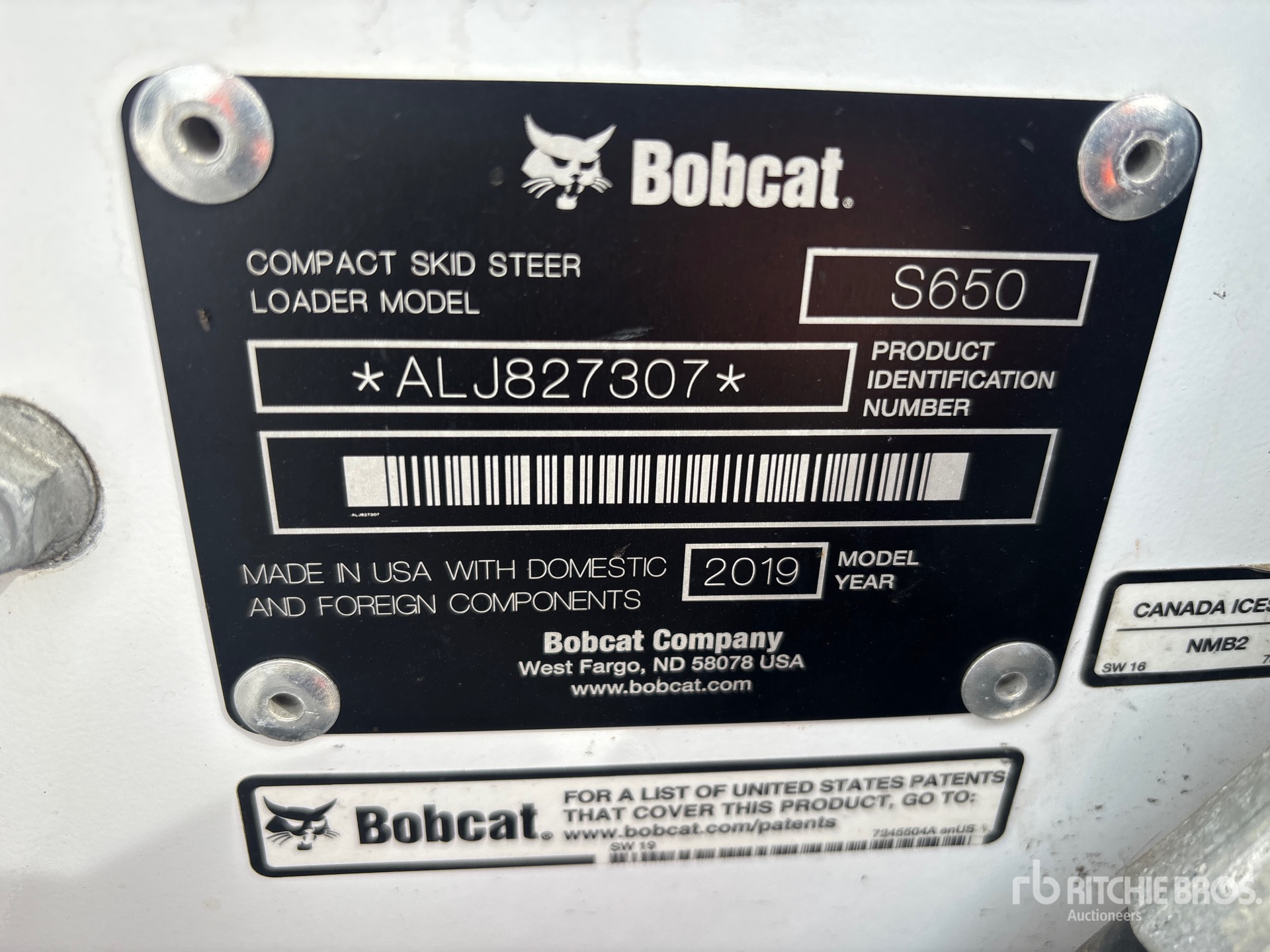 2019 Bobcat S650