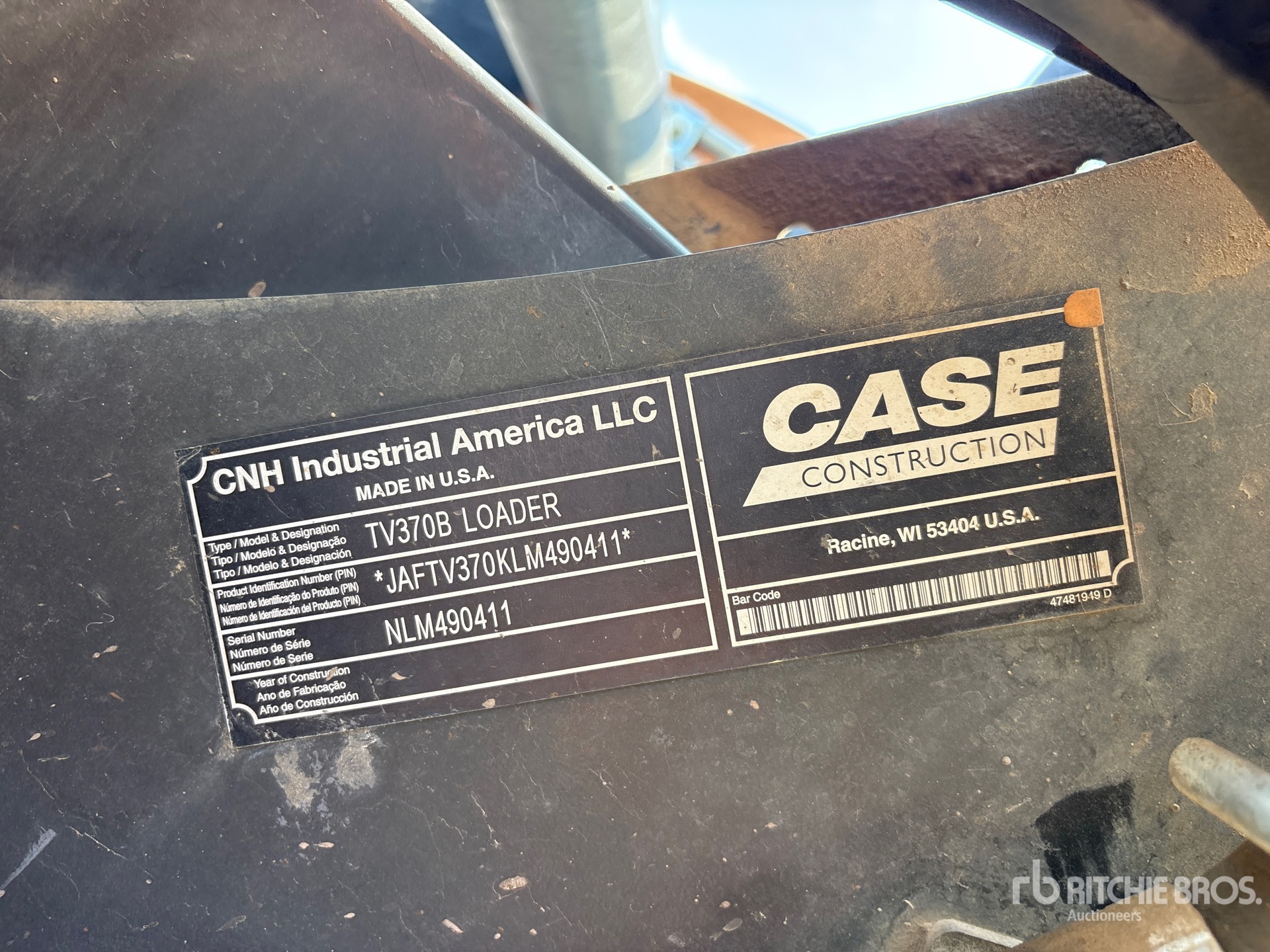 2020 Case TV370B