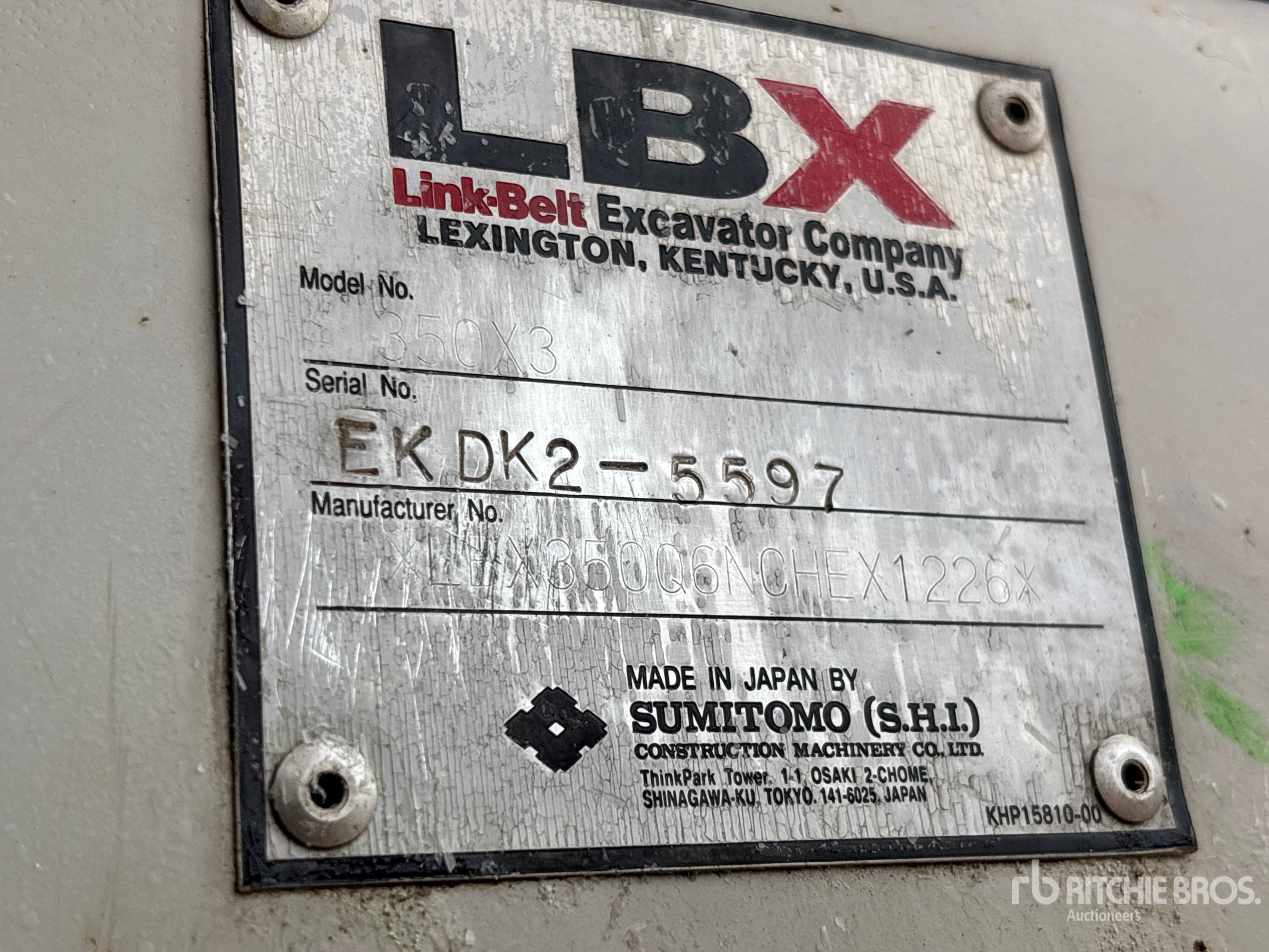 2012 Link-Belt 350X3