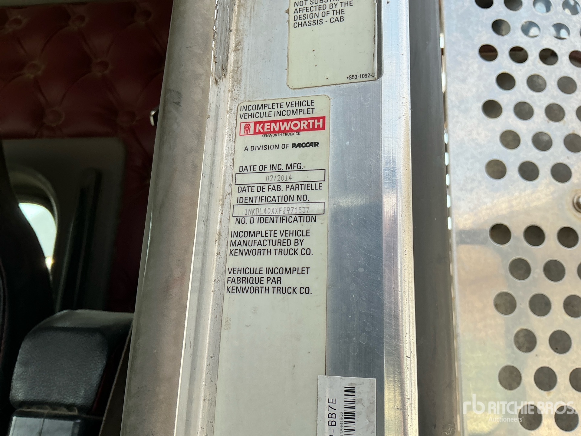 2015 Kenworth T800