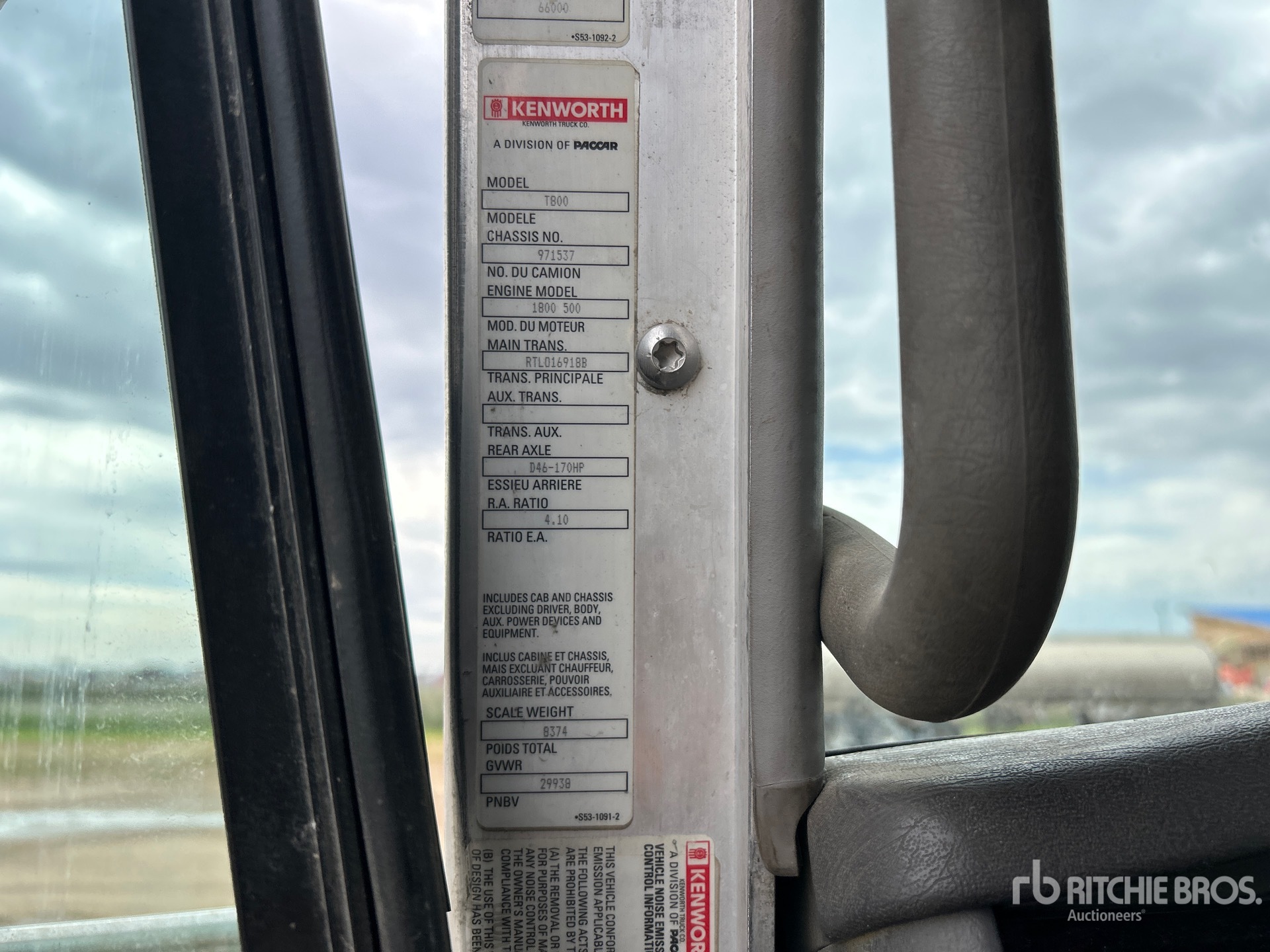 2015 Kenworth T800