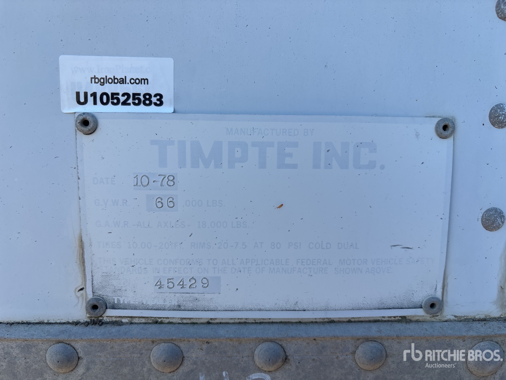1978 Timpte 750 kW