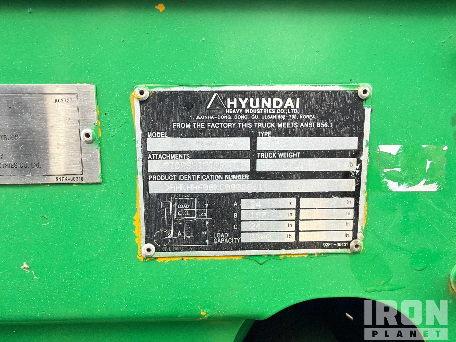2008 Hyundai 25L-7A