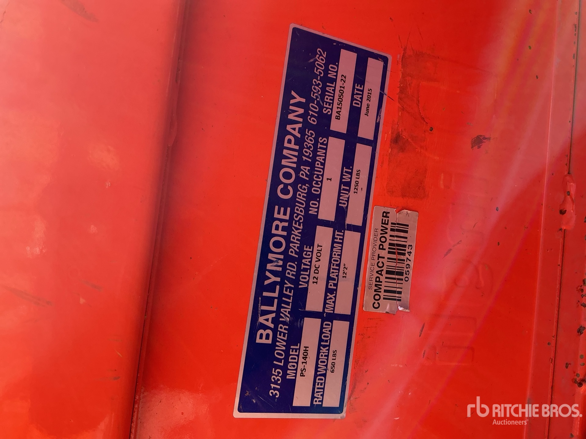 2015 Ballymore PS-140H