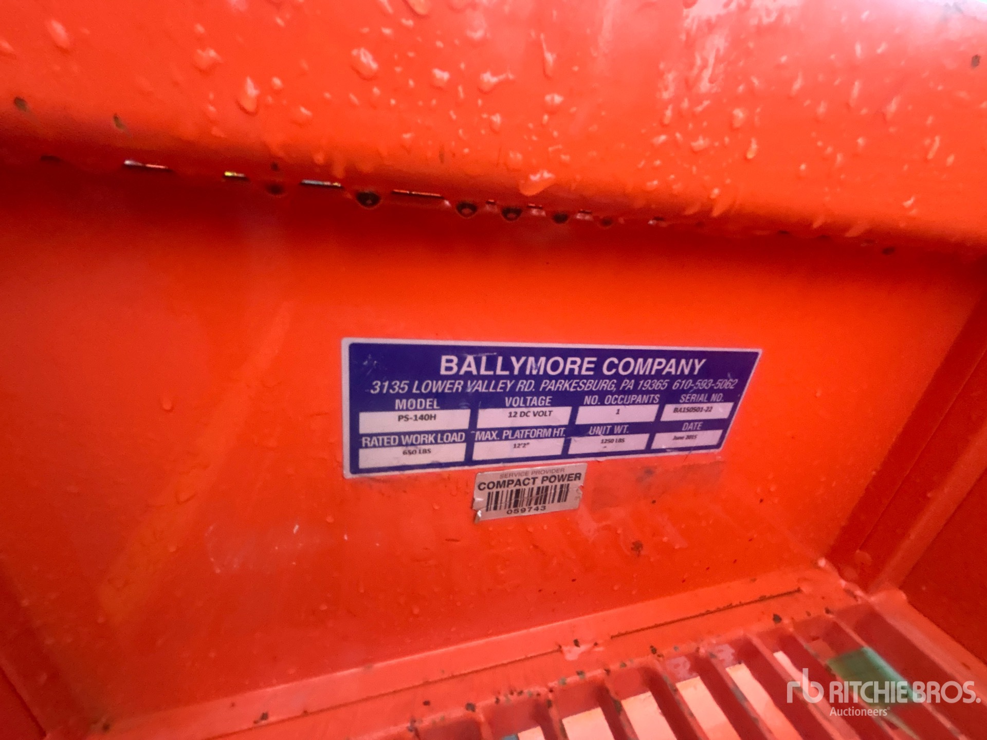 2015 Ballymore PS-140H