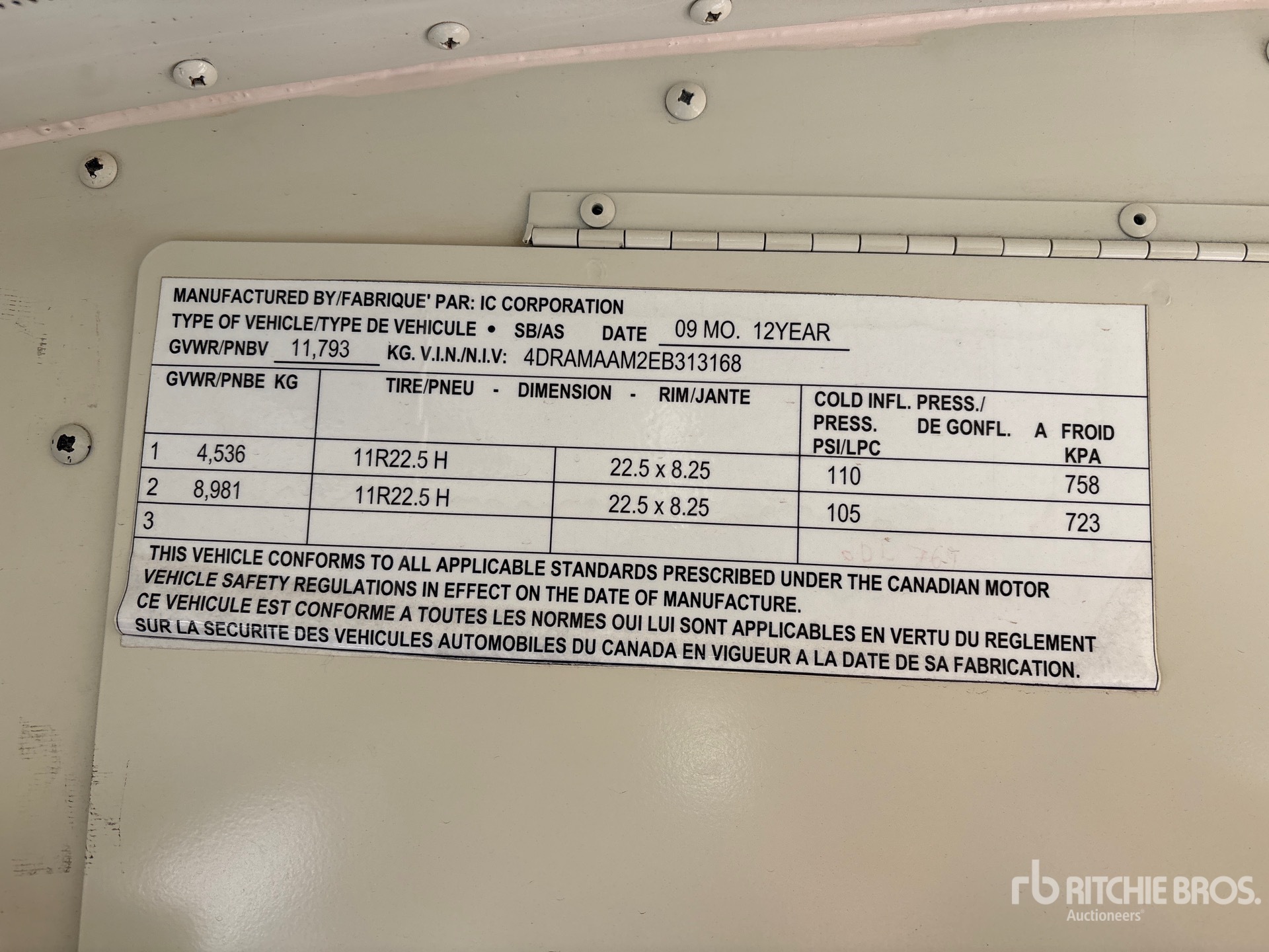 2014 International PC10500