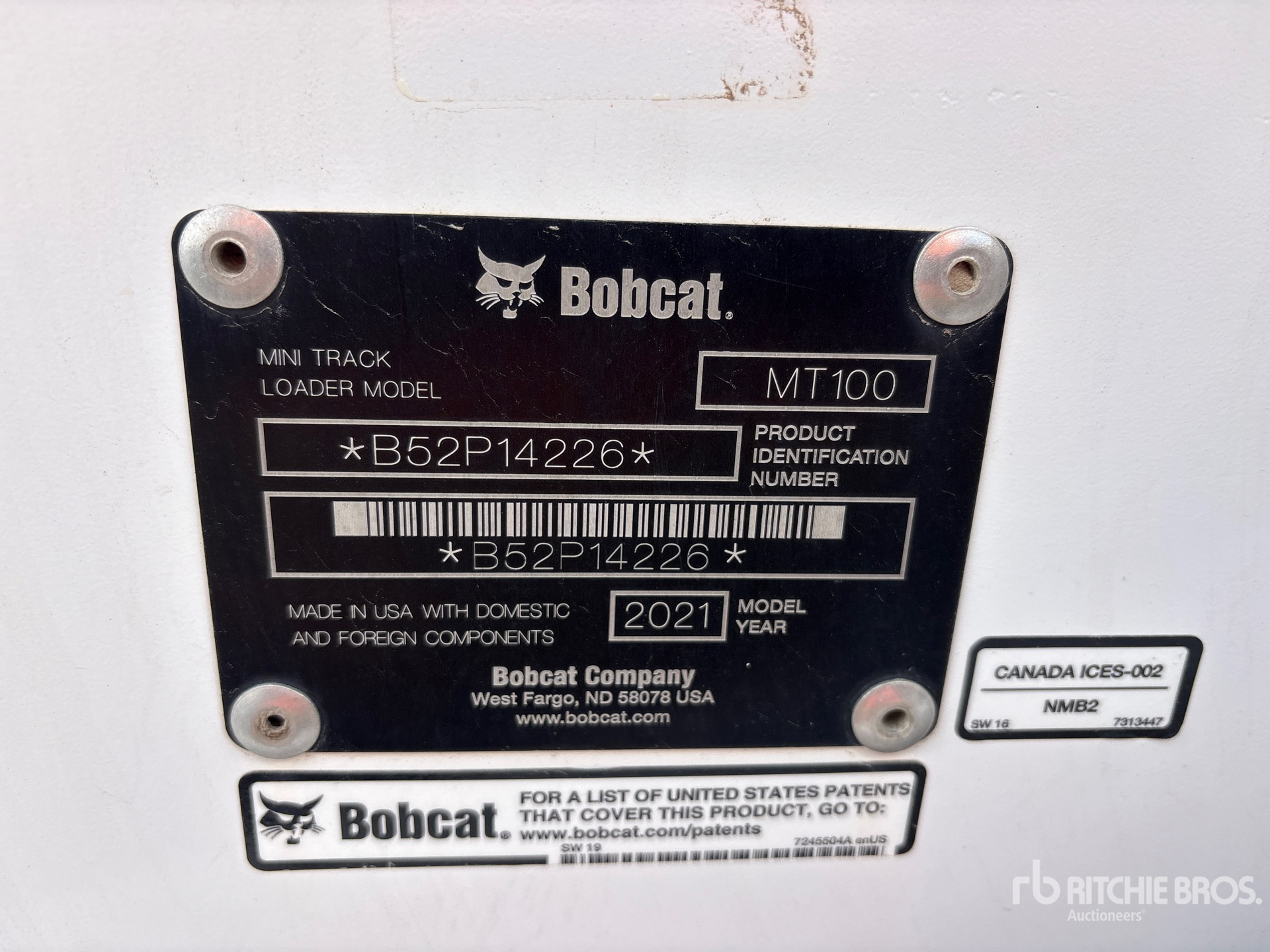 2021 Bobcat MT100