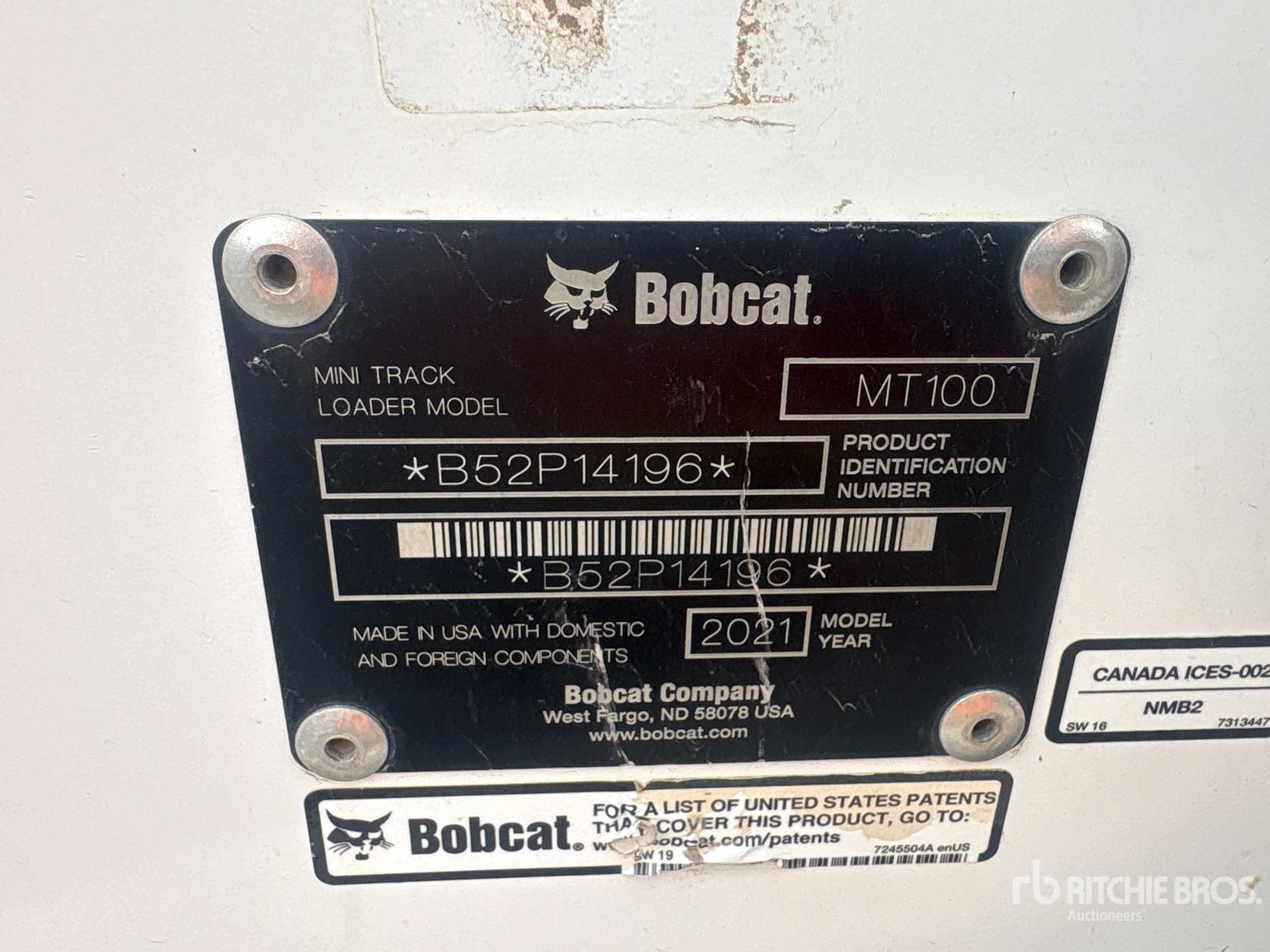 2021 Bobcat MT100