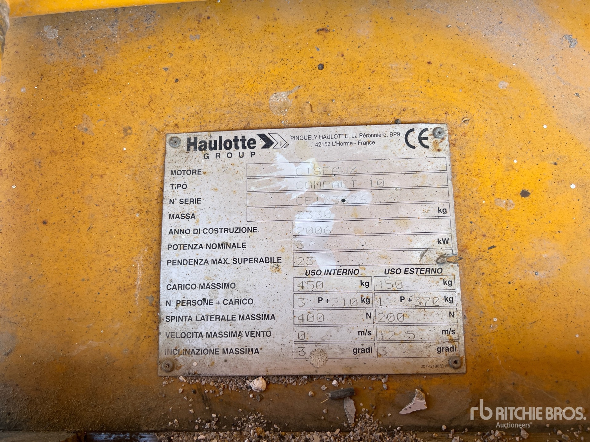 2006 Haulotte COMPACT 10
