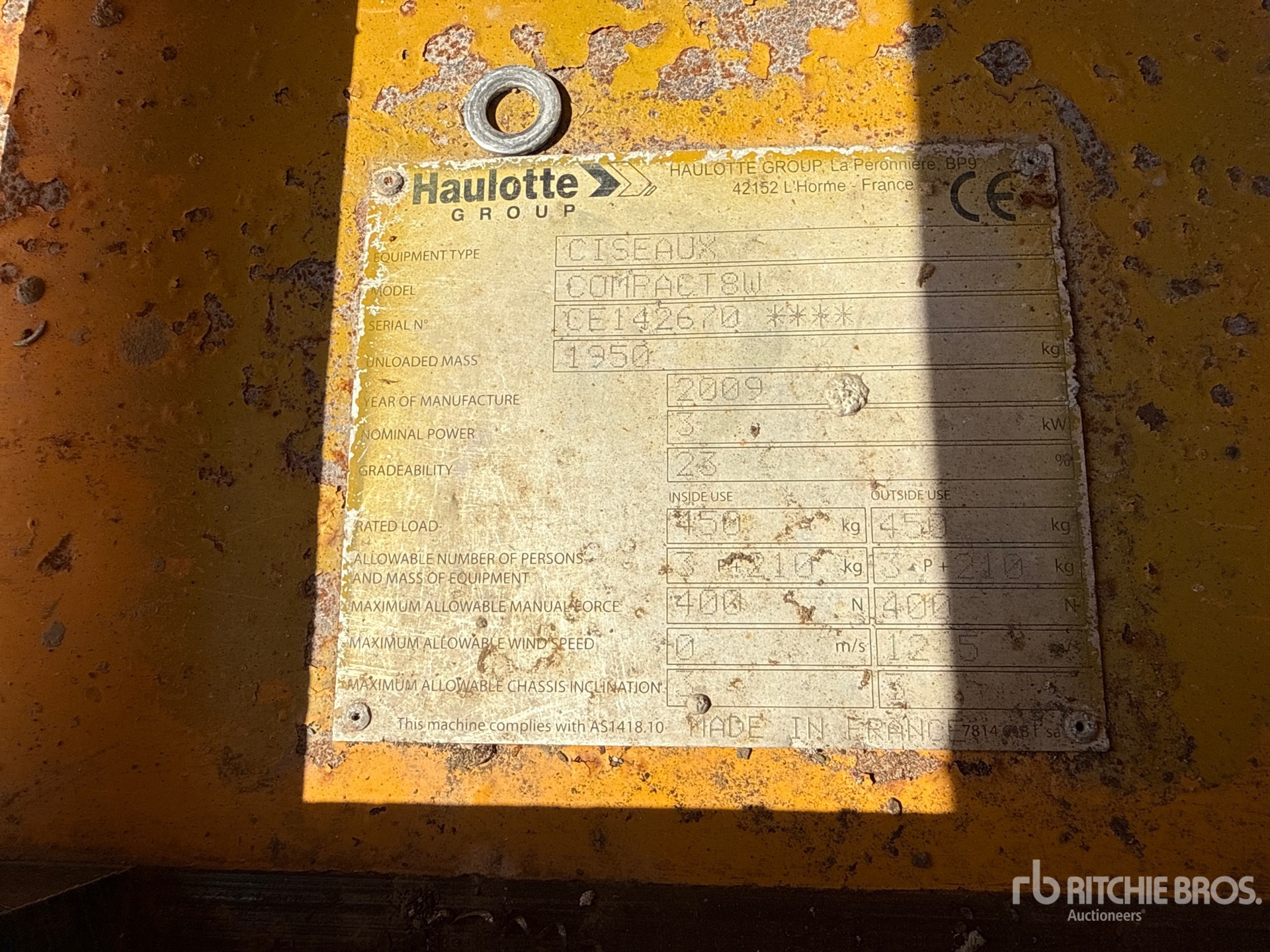 2009 Haulotte COMPACT 8W