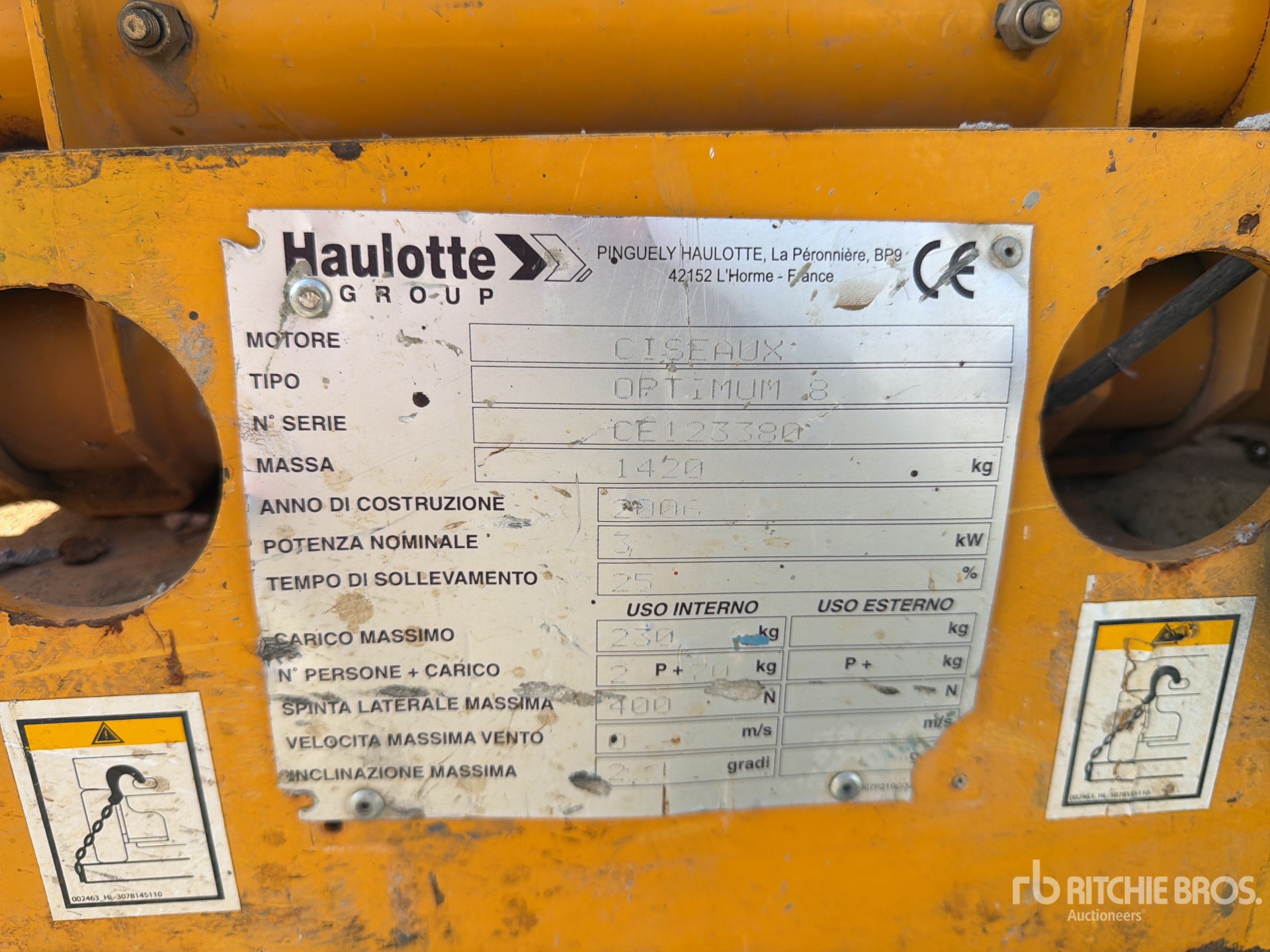2006 Haulotte OPTIMUM 8