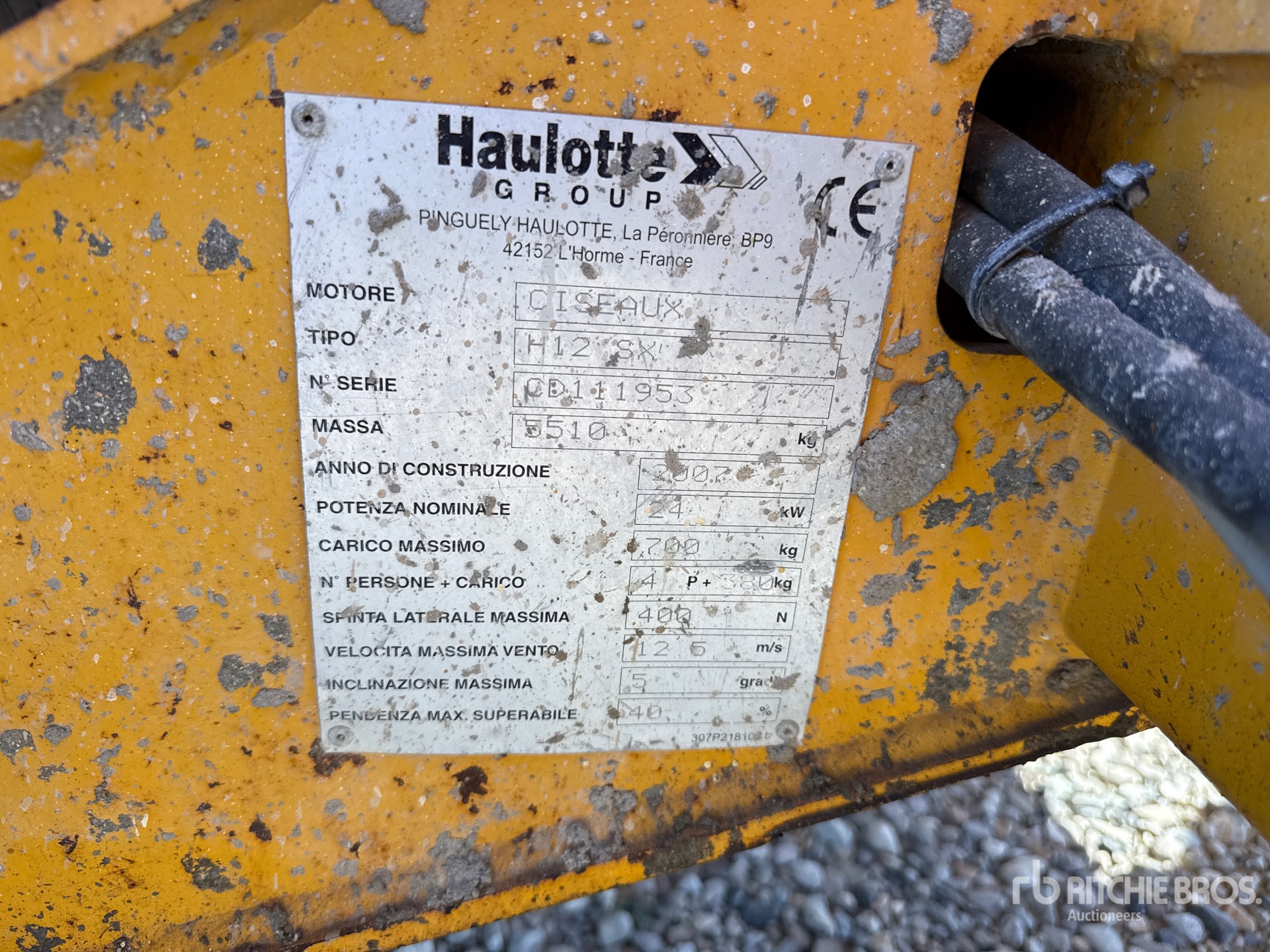 2007 Haulotte H12SX