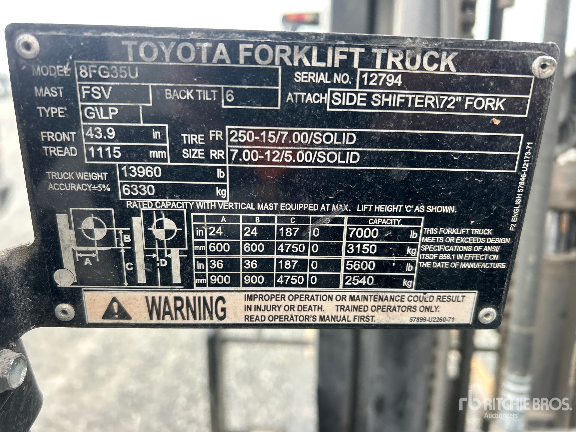 2018 Toyota 8FG35U