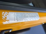 General Appearance with Motor Vehicle Safety Standards Label