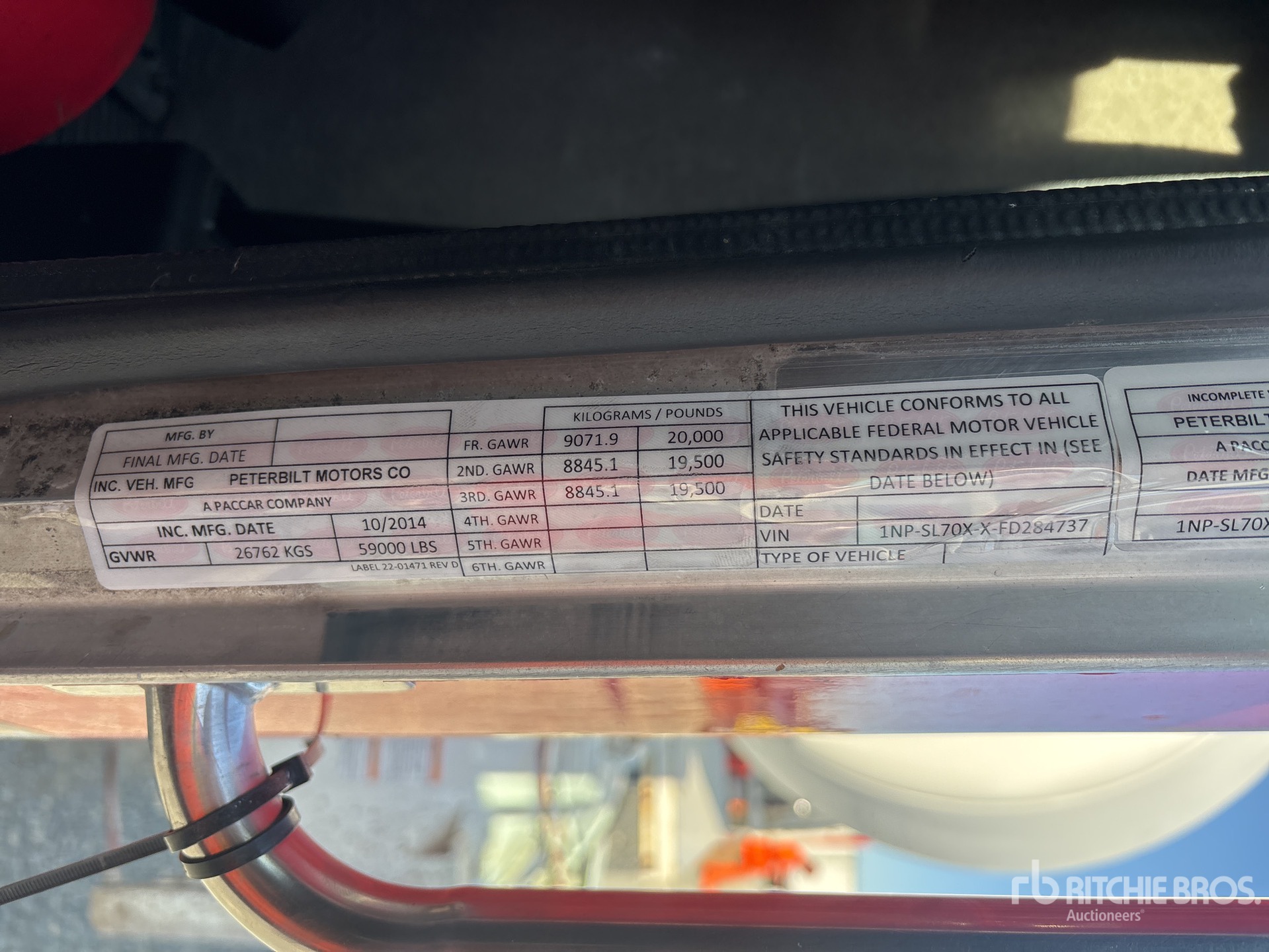 2015 Peterbilt 365