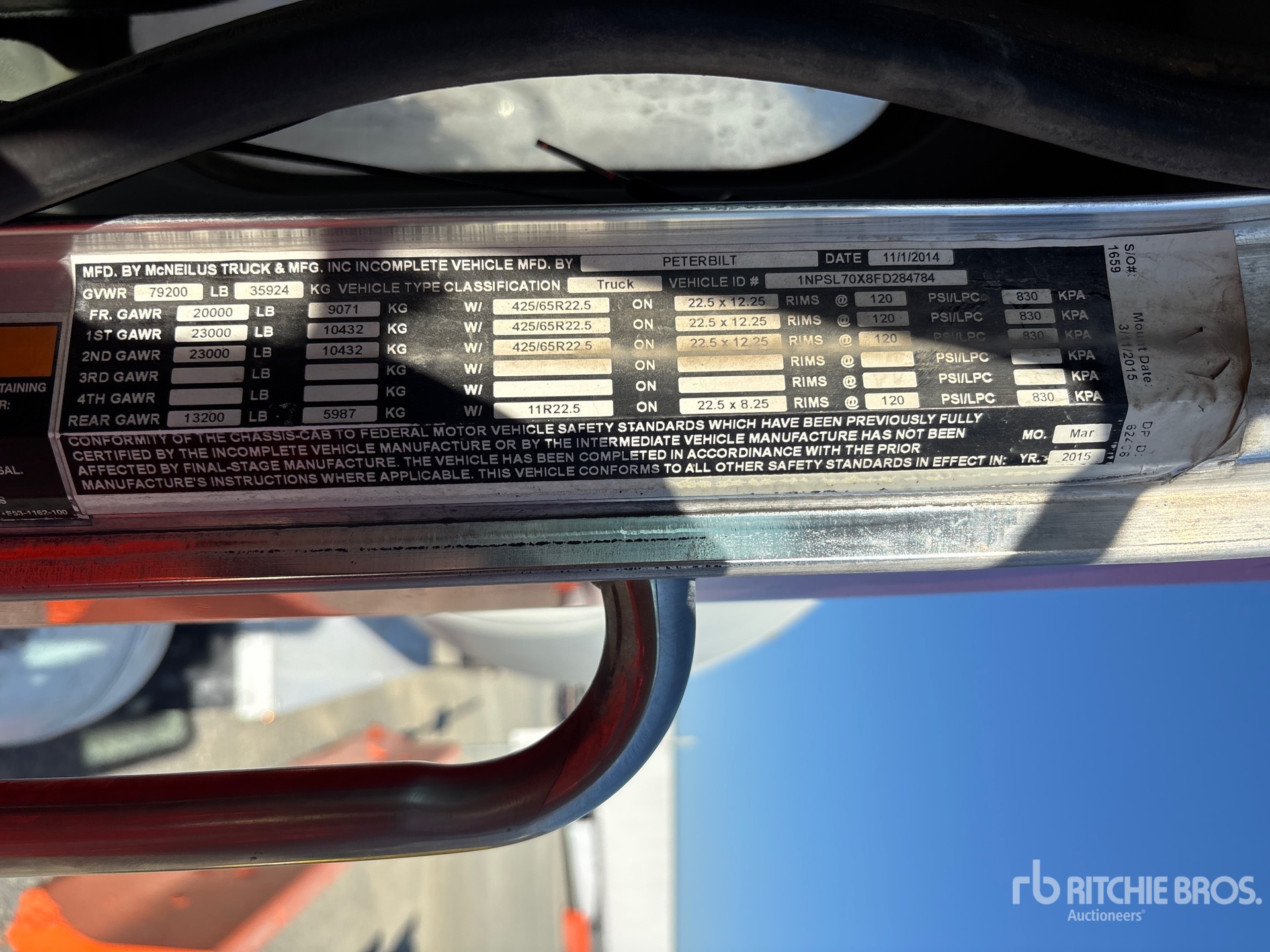 2015 Peterbilt 365