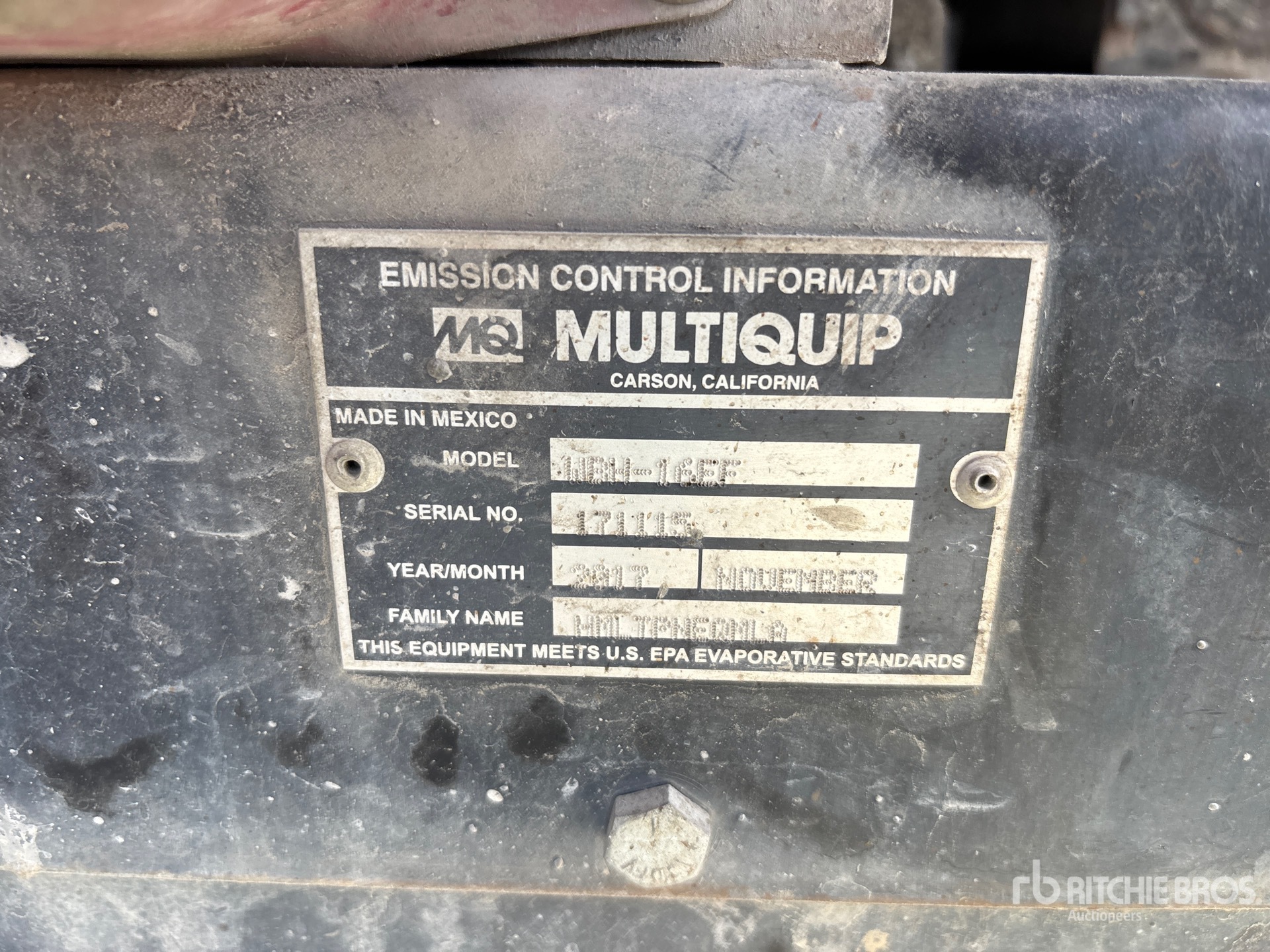 2017 Multiquip WBH-16EF