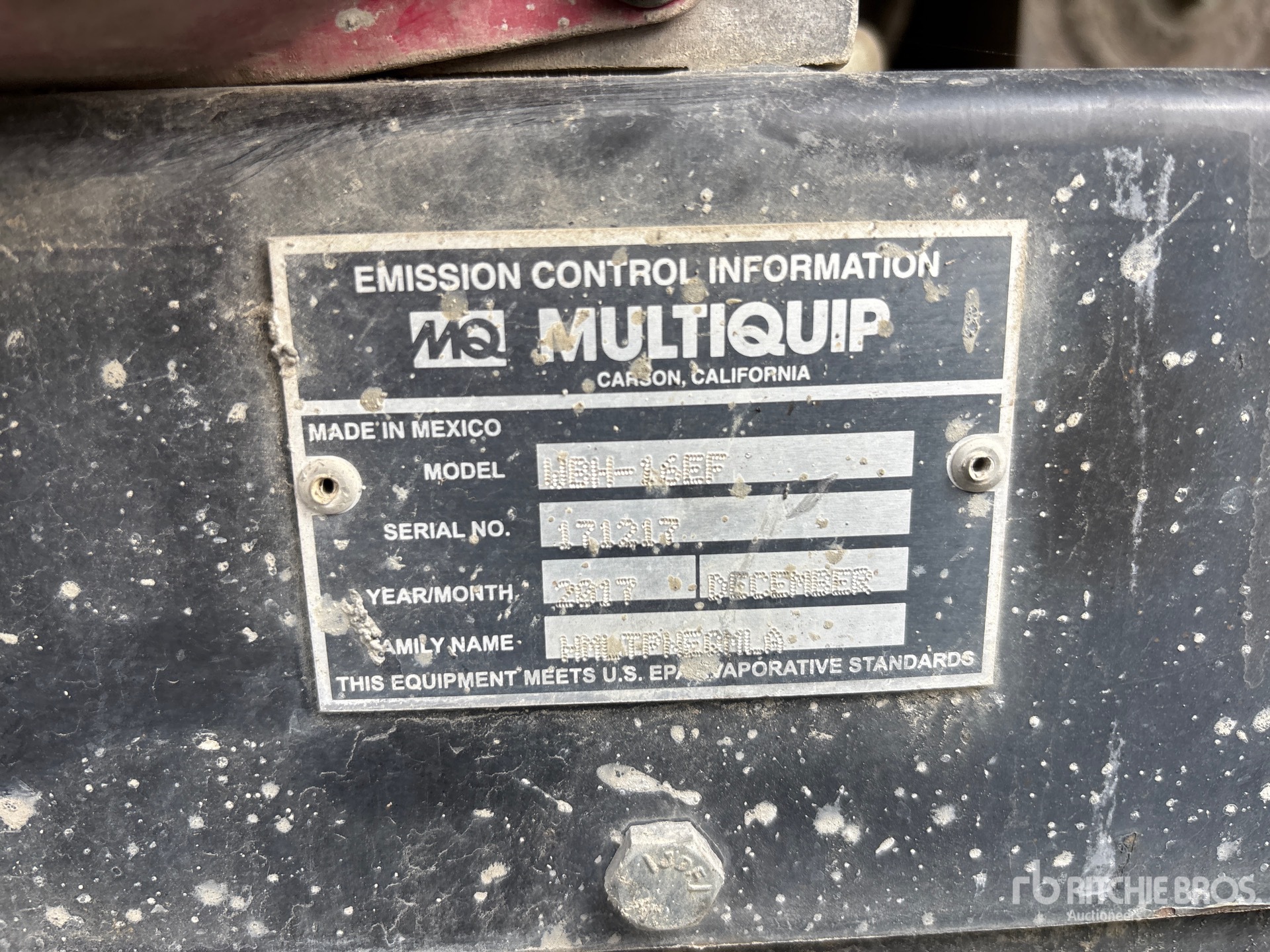 2017 Multiquip WBH-16EF