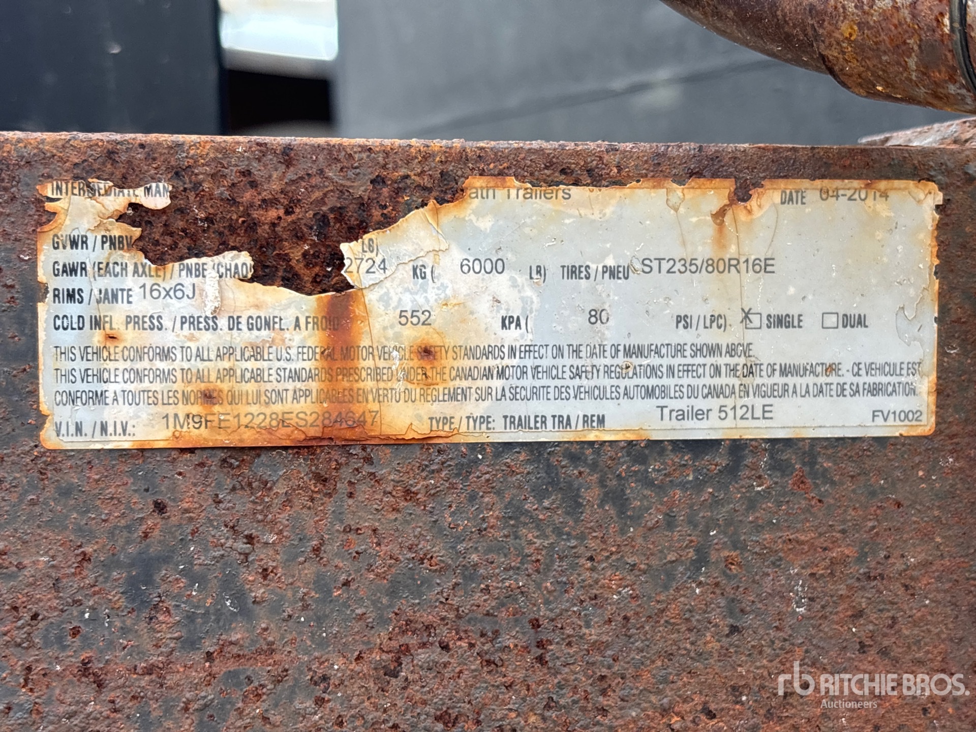 2014 Felling Trailers, Inc. V500LEHD