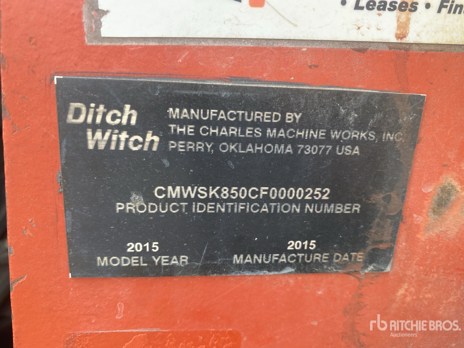 2015 Ditch Witch SK850