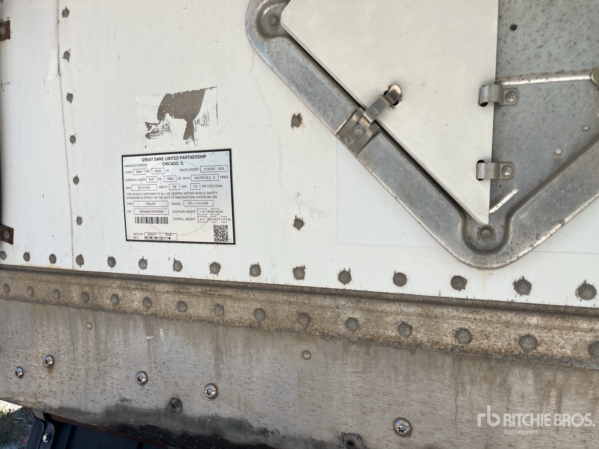2015 Great Dane ETL-1114-31053