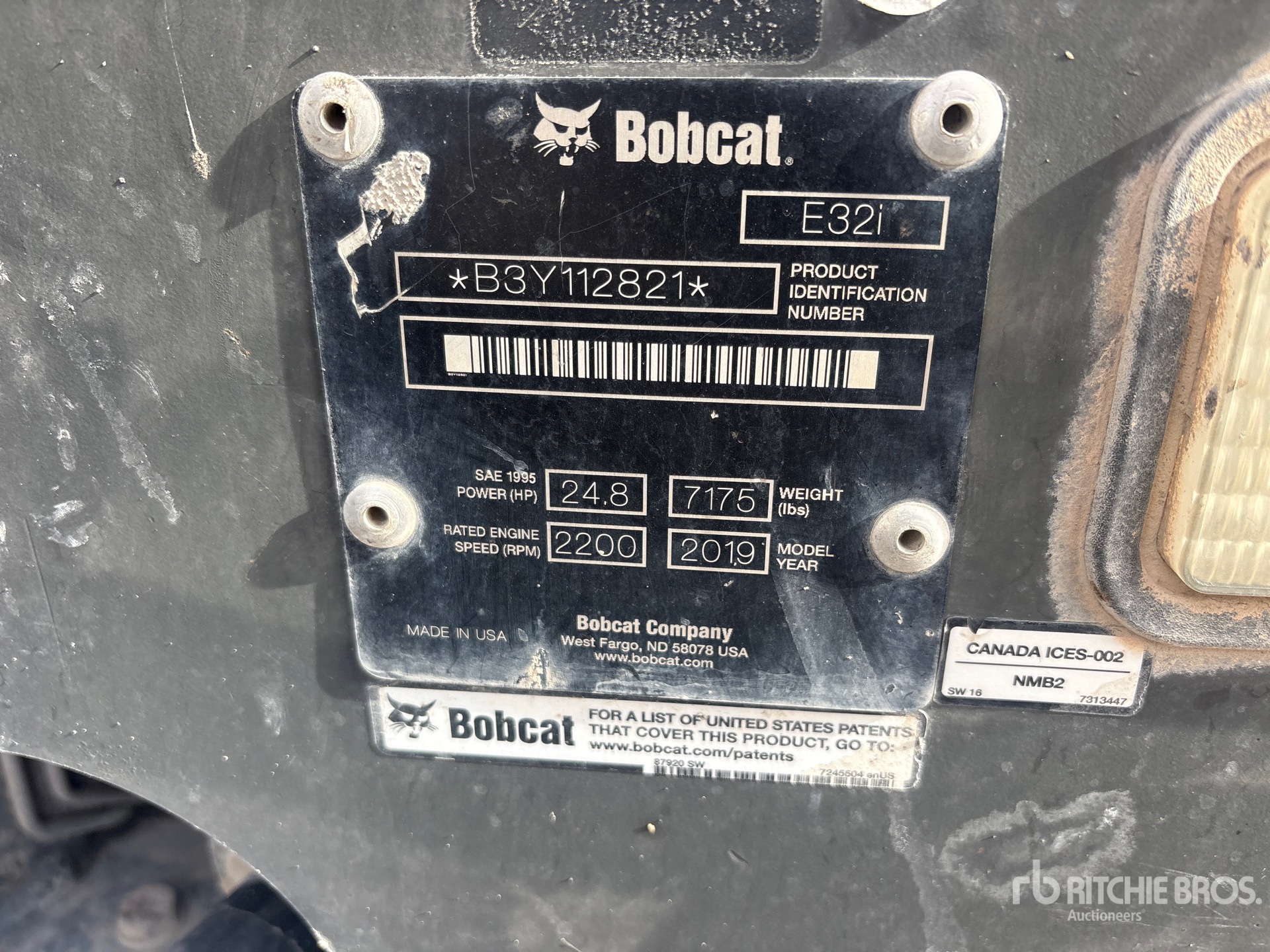 2019 Bobcat E32I R1