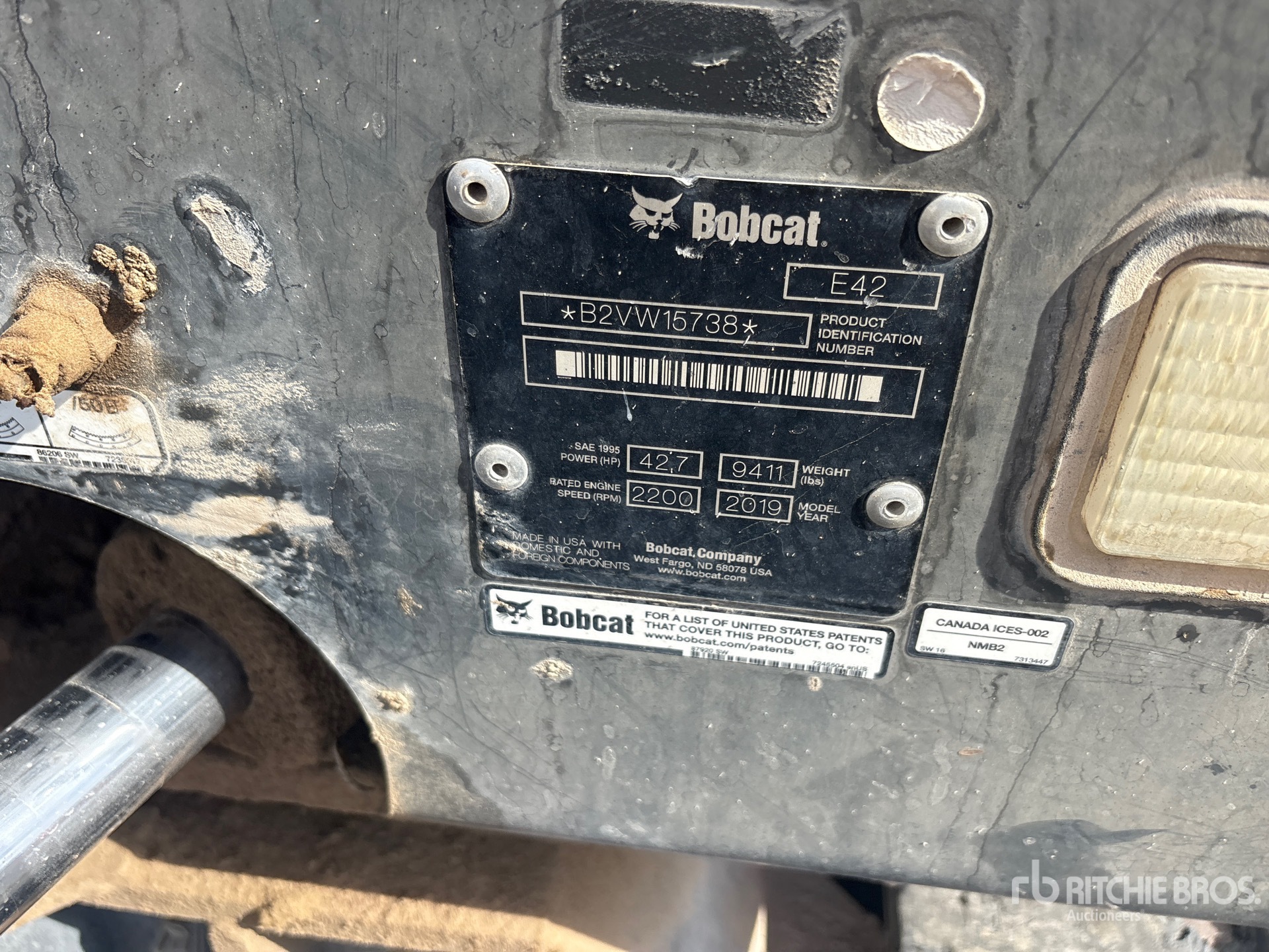 2019 Bobcat E42-T4