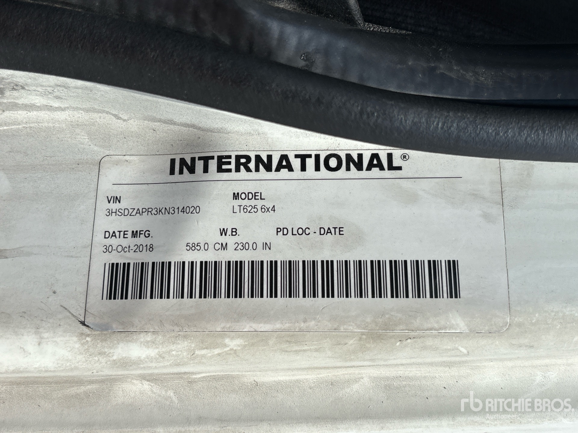 2019 International LT625