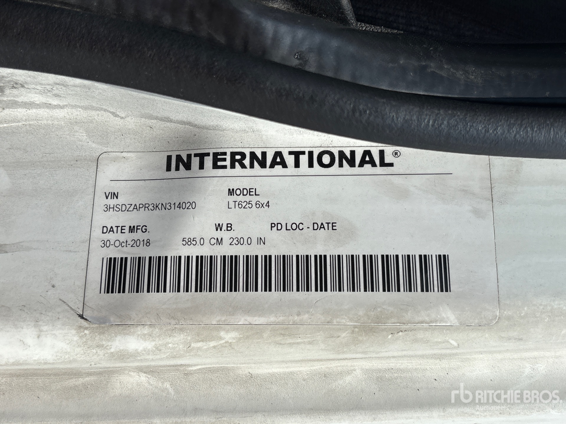 2019 International LT625