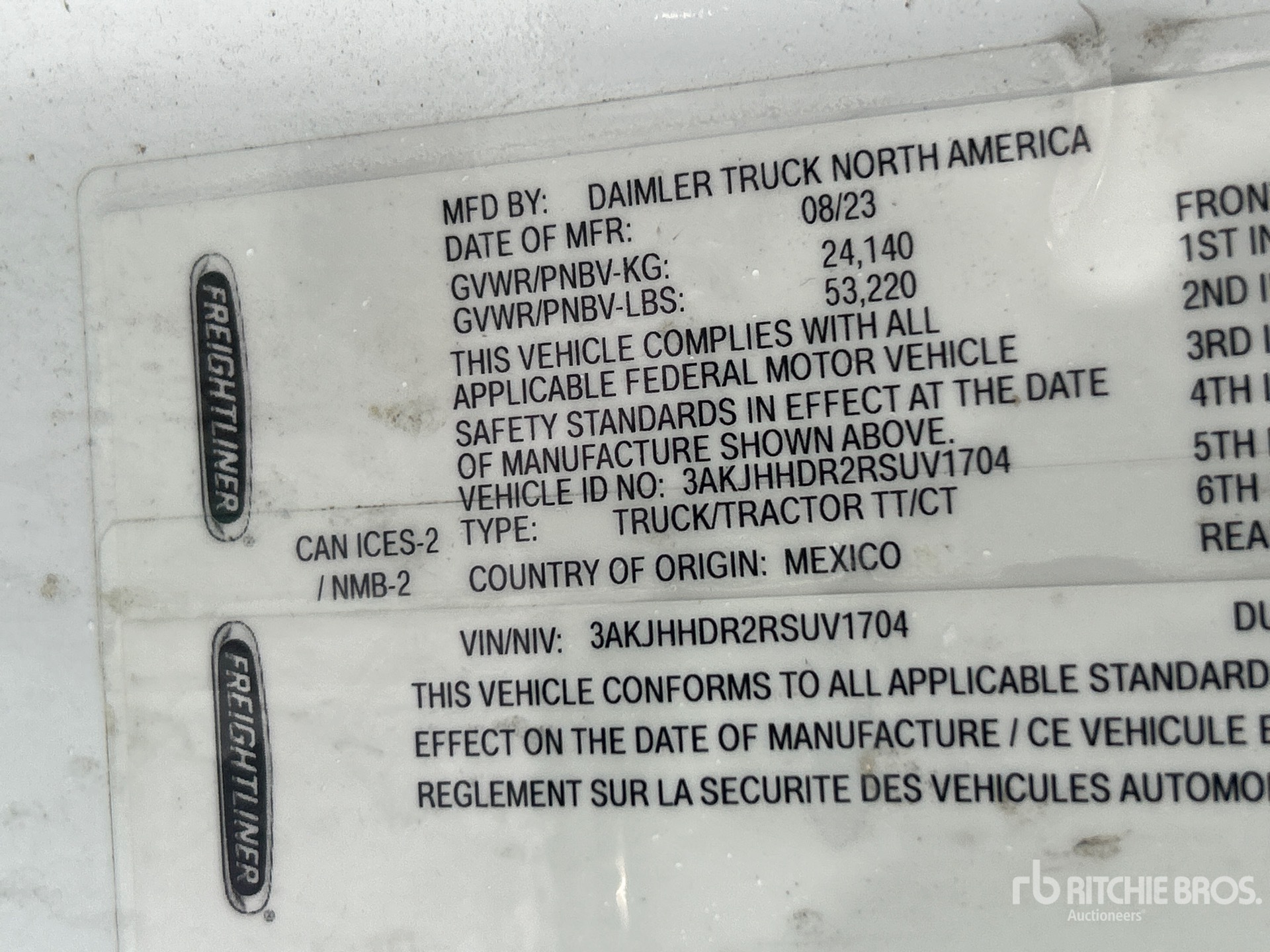 2024 Freightliner CASCADIA 126