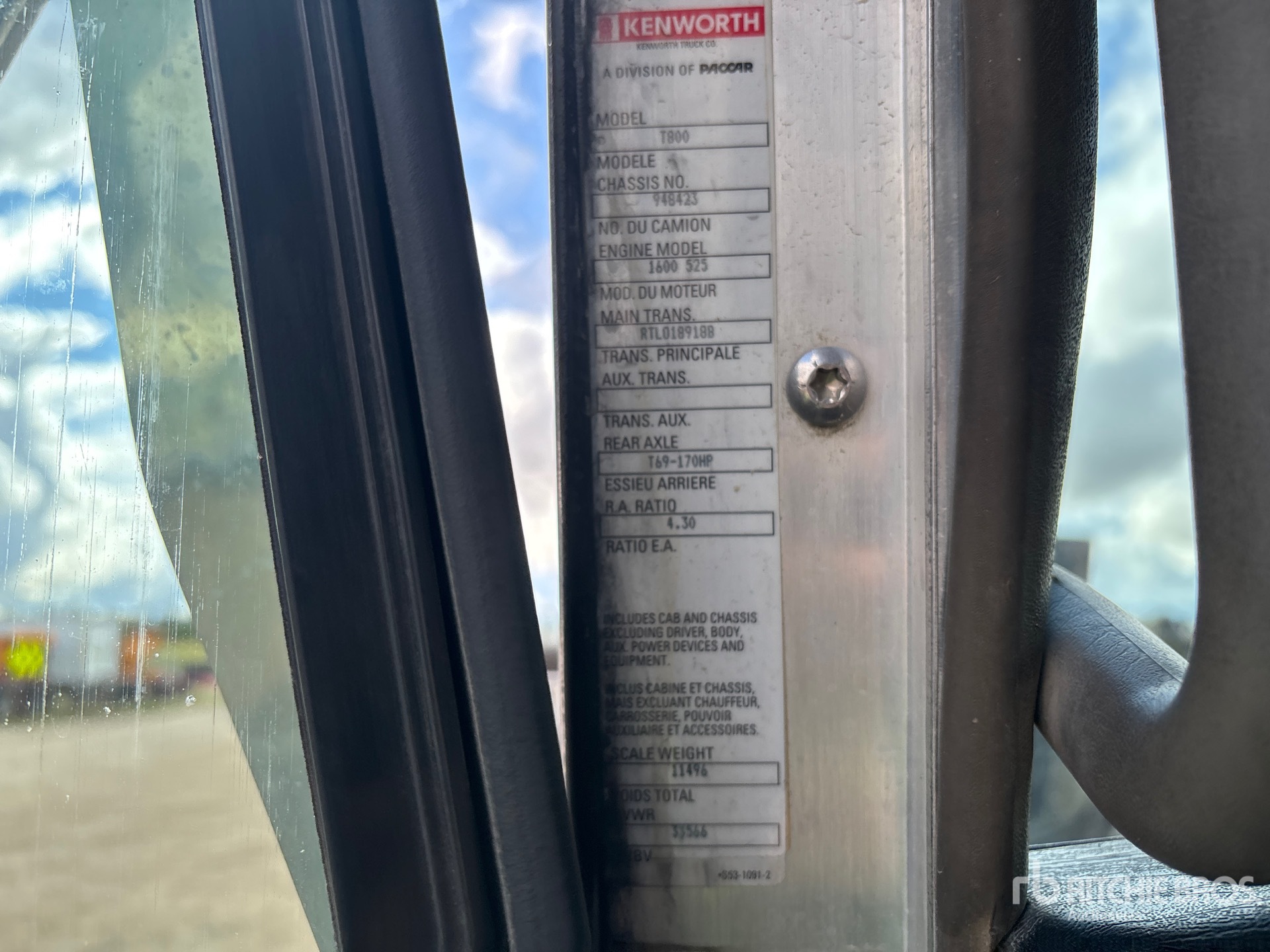 2011 Kenworth T800