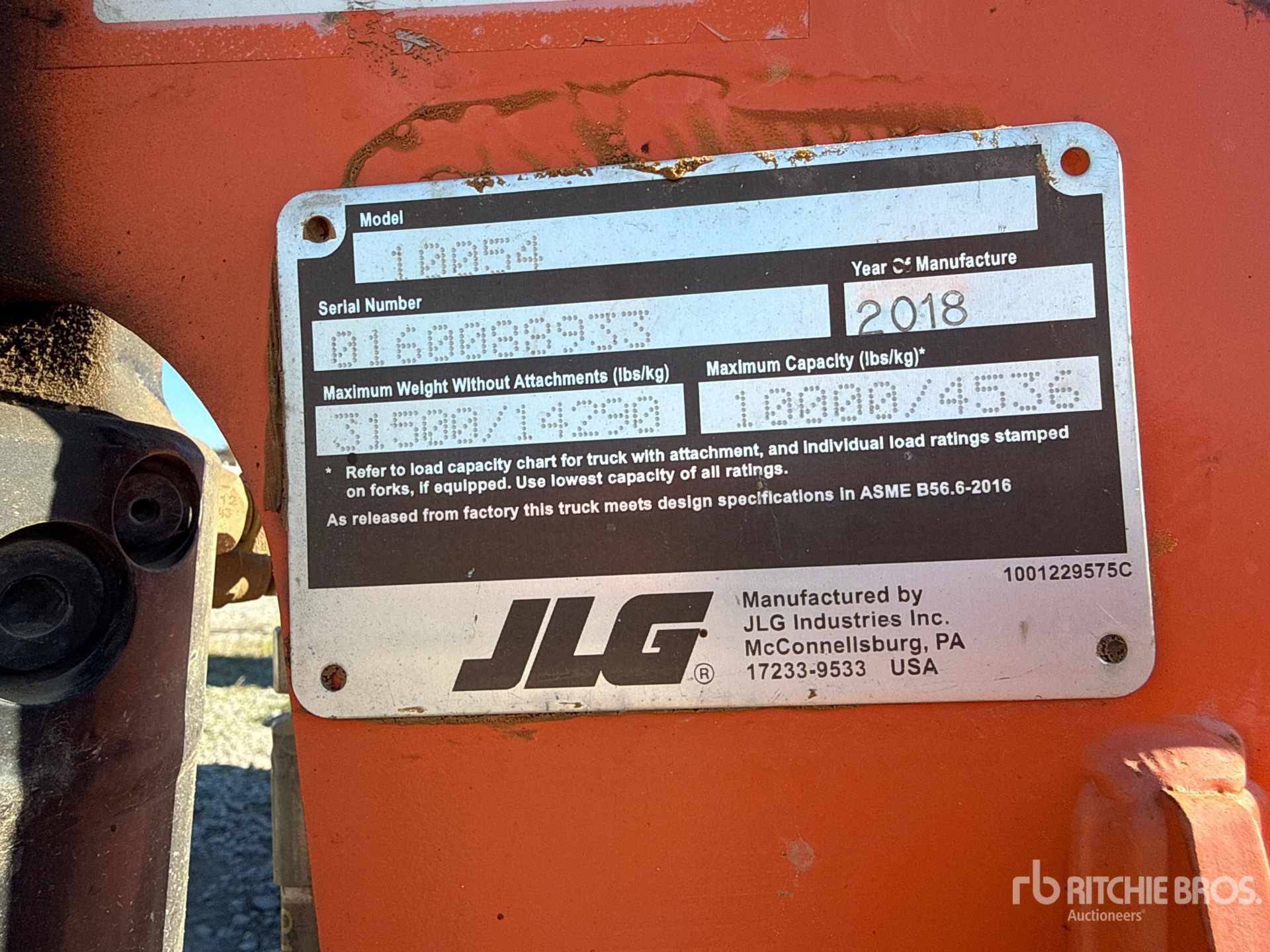 2018 JLG 10054