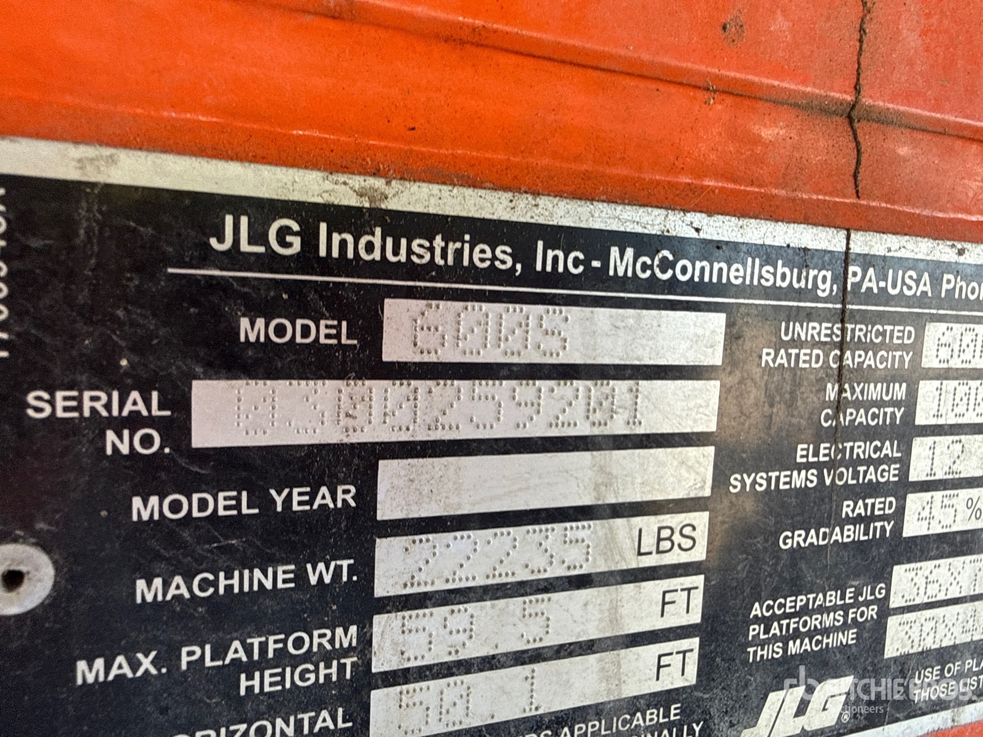 2019 JLG 600S