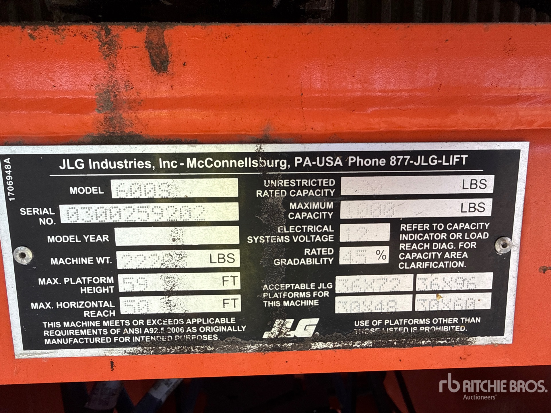 2019 JLG 600S
