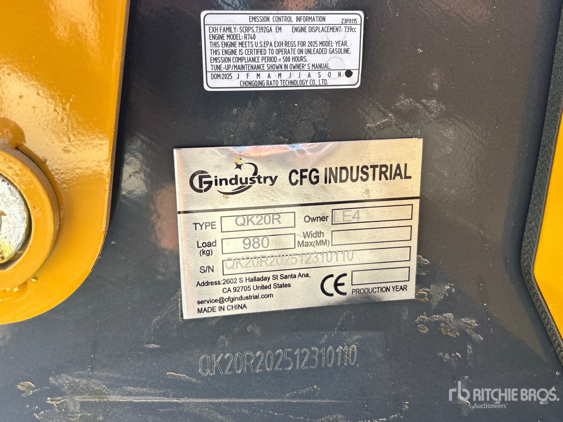 2025 CFG QK20R