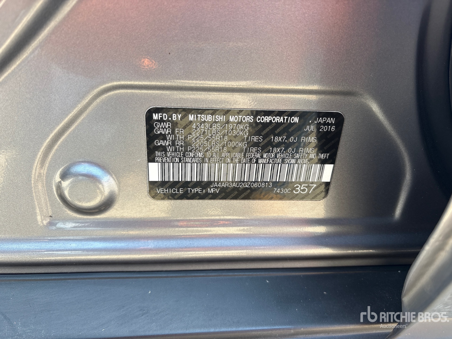 2016 Mitsubishi OUTLANDER