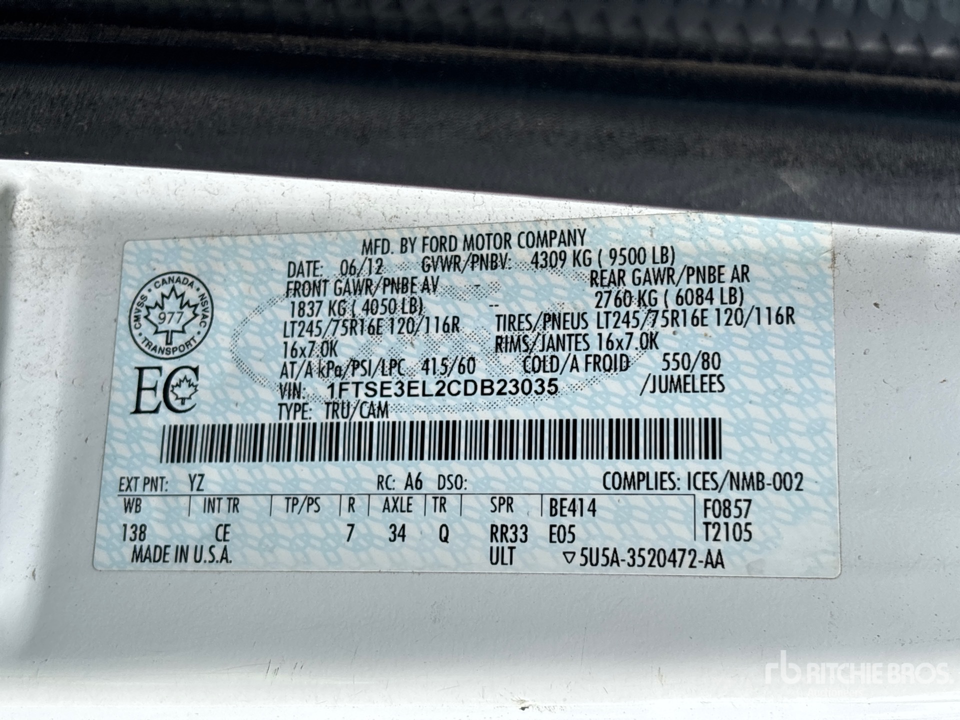 2012 Ford E-350