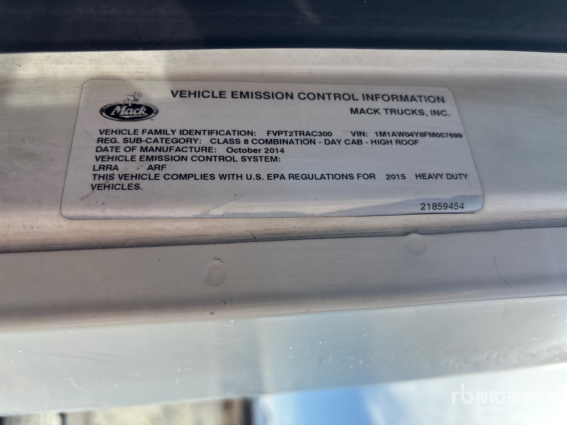 2015 Mack CXU612