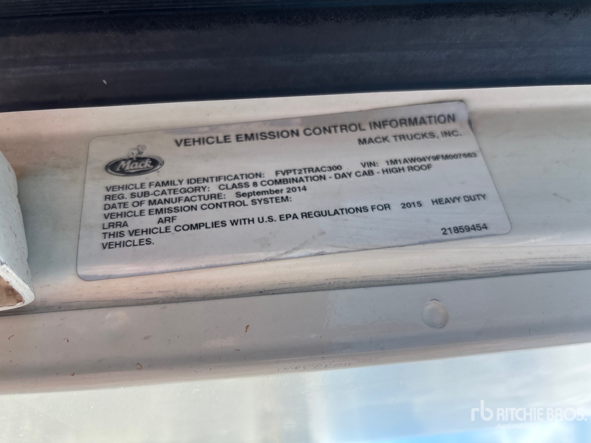 2015 Mack CXU612