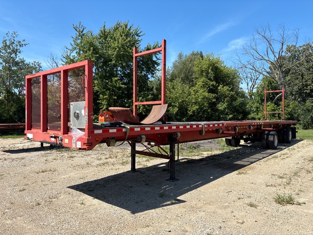 2014 JDH Trussmaster 53 ft T/A Spread Axle Flatbed Trailer
