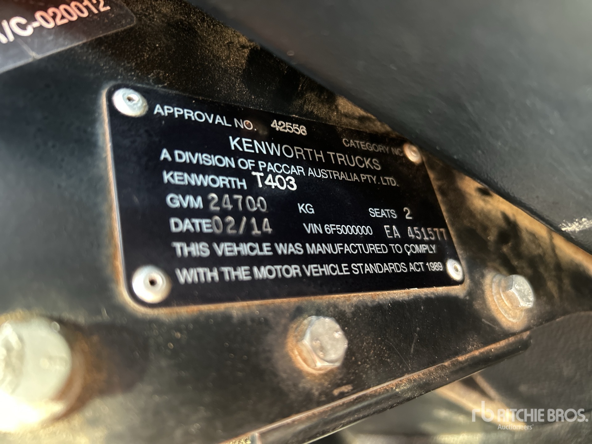 2014 Kenworth T403