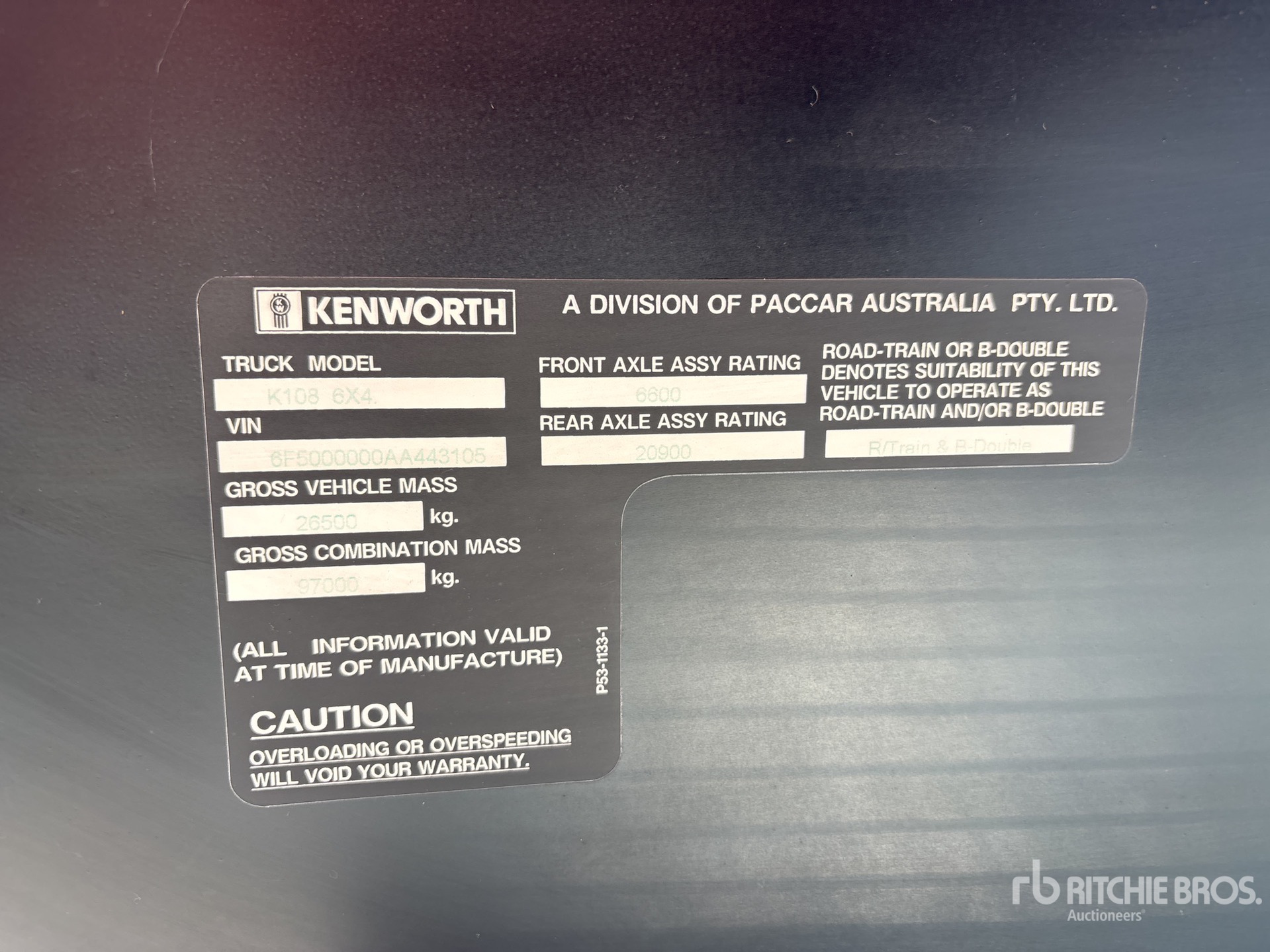 2010 Kenworth K108