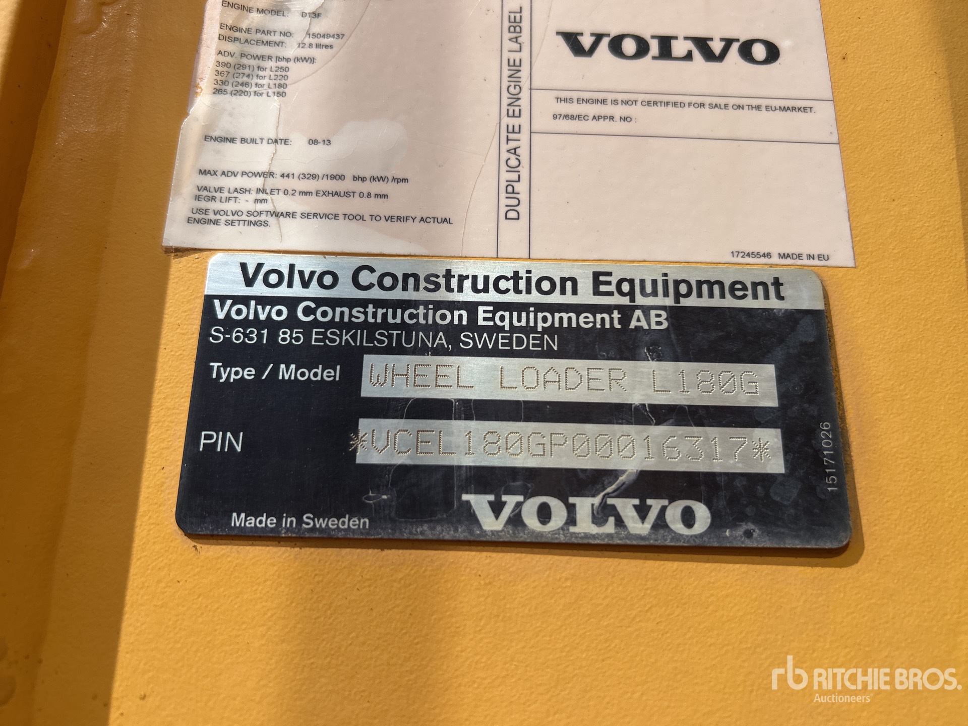 2013 Volvo L180G