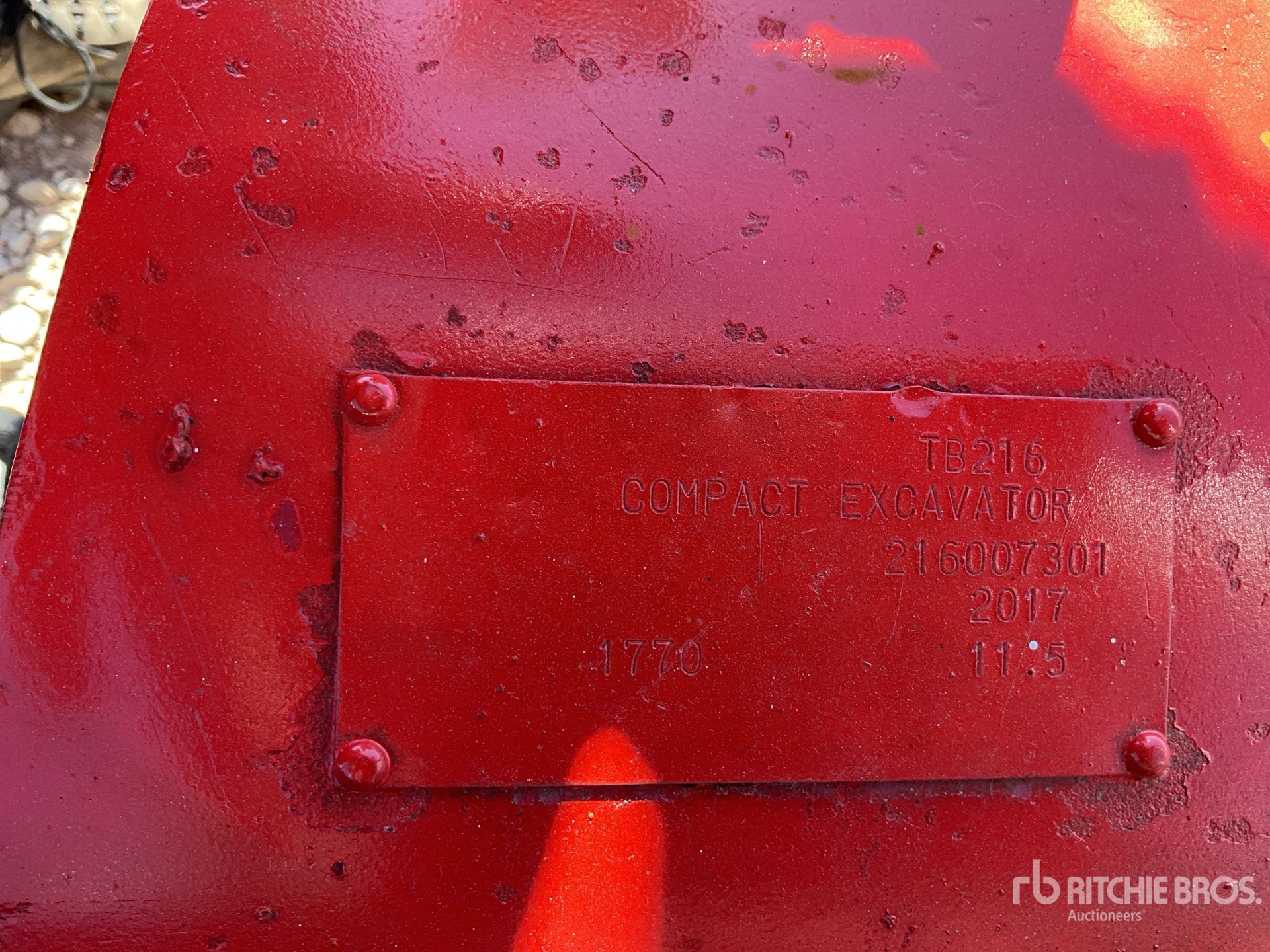 2017 Takeuchi TB216 CANOPY