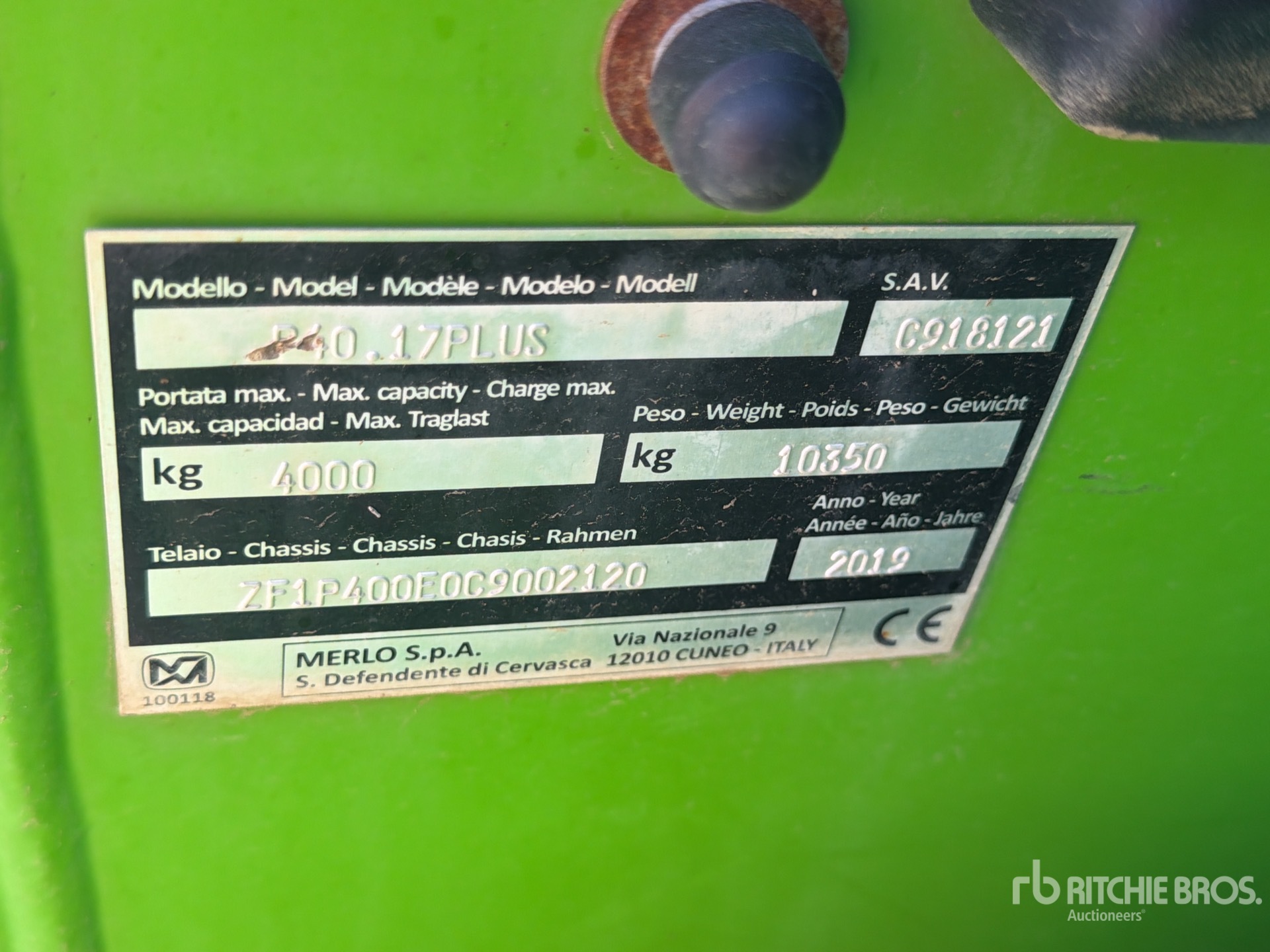 2019 Merlo P40.17